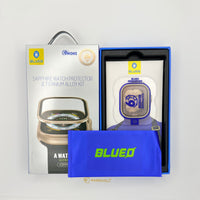 BLUEO Sapphire Watch Protector & Titanium Alloy Kit for Apple Watch Ultra 1/2/3 49MM