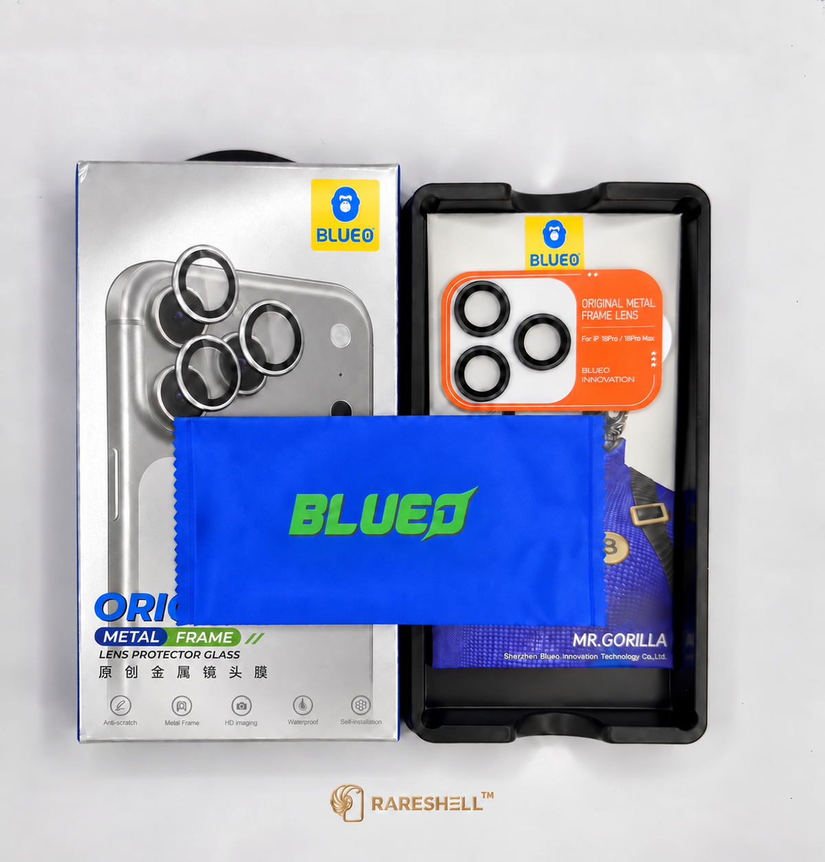 BLUEO Metal Frame Lens Protector - iPhone 18 Pro / 18 Pro Max