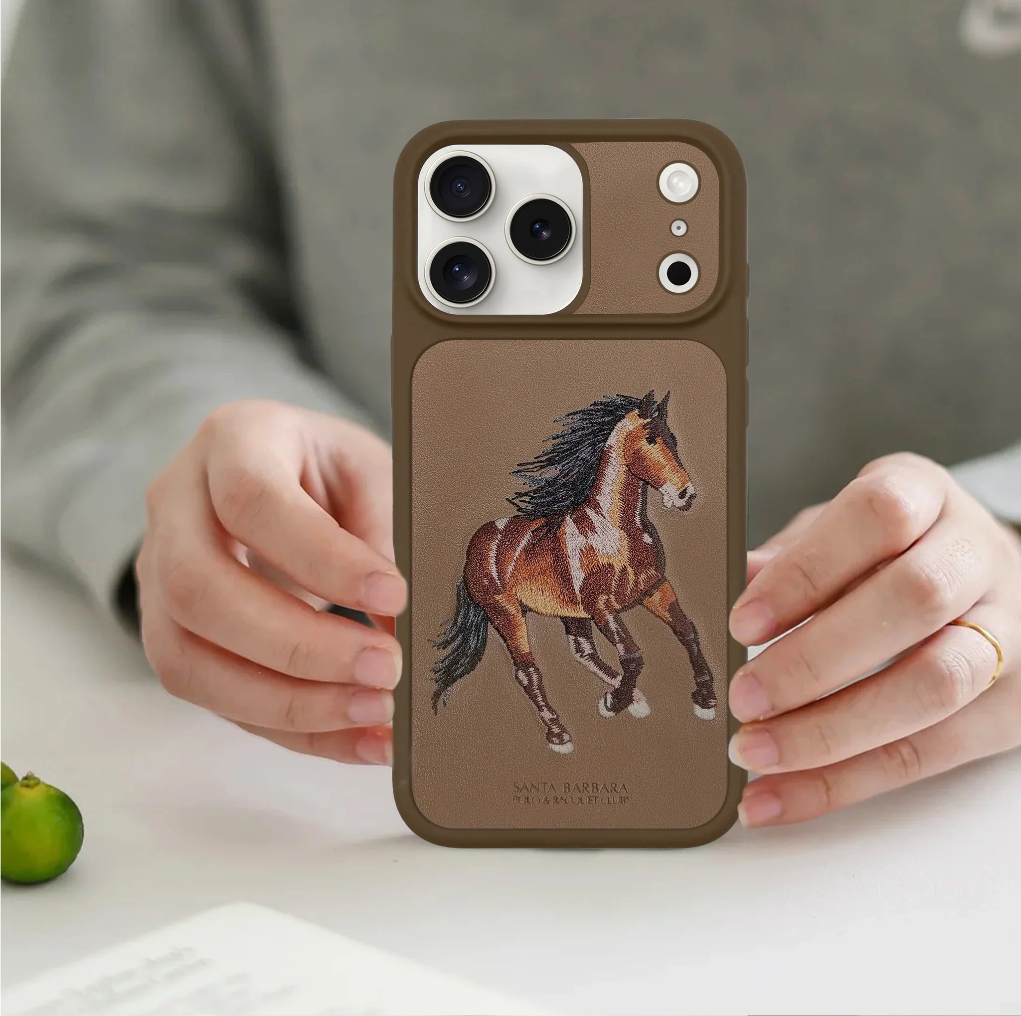 Santa Barbara Boris Leather Case – iPhone 17 Pro