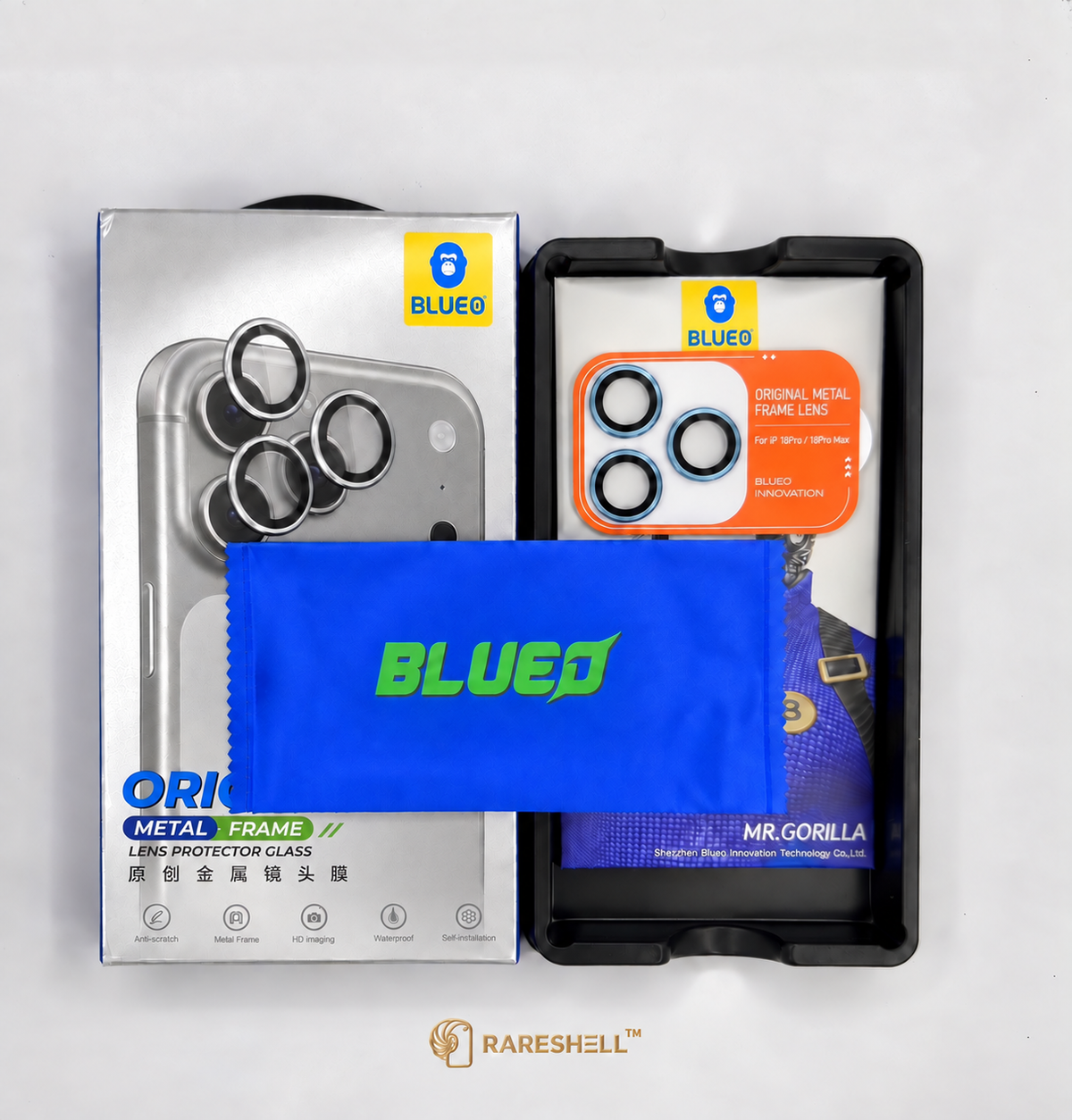 BLUEO Metal Frame Lens Protector - iPhone 18 Pro / 18 Pro Max