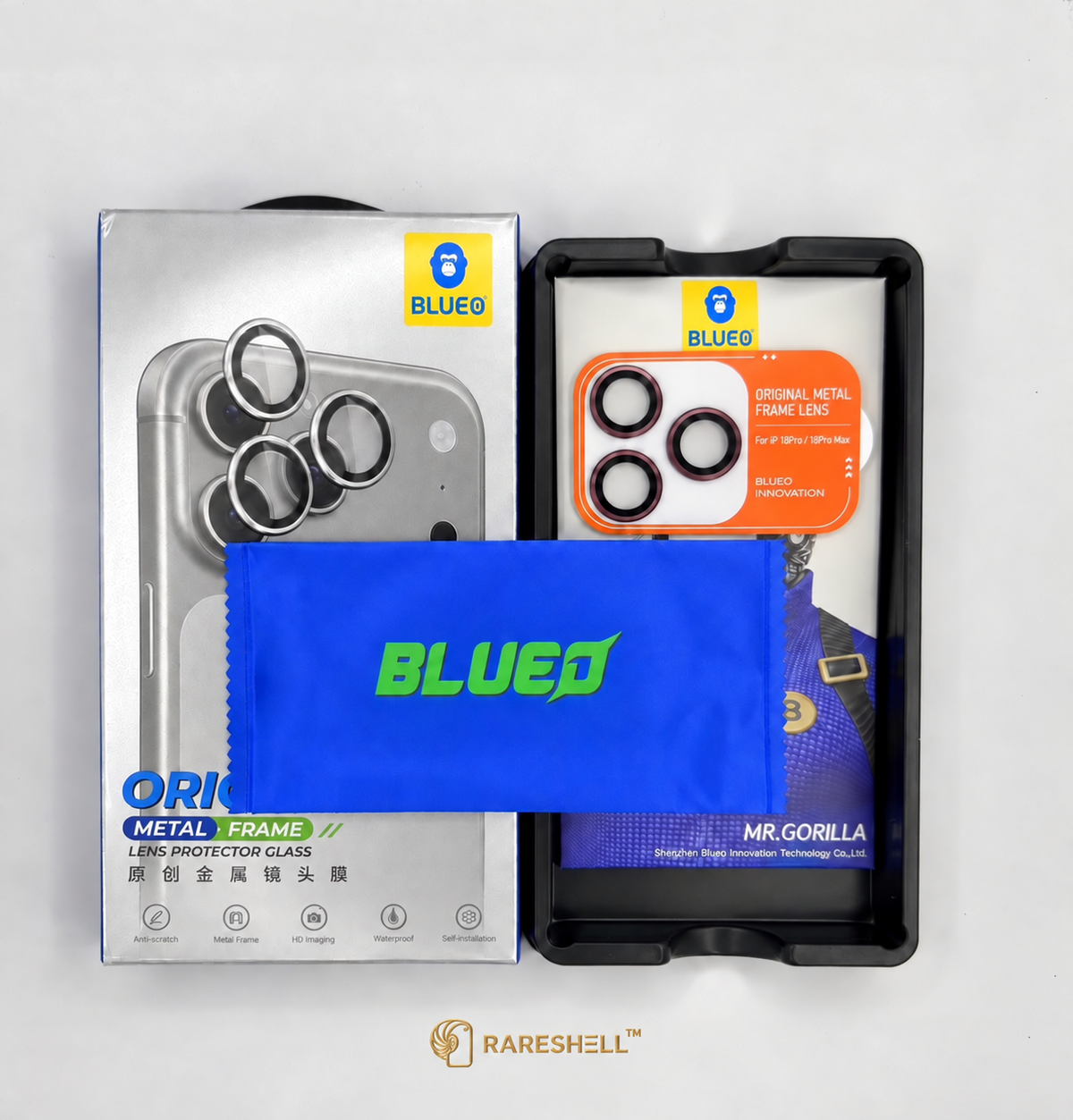 BLUEO Metal Frame Lens Protector - iPhone 18 Pro / 18 Pro Max