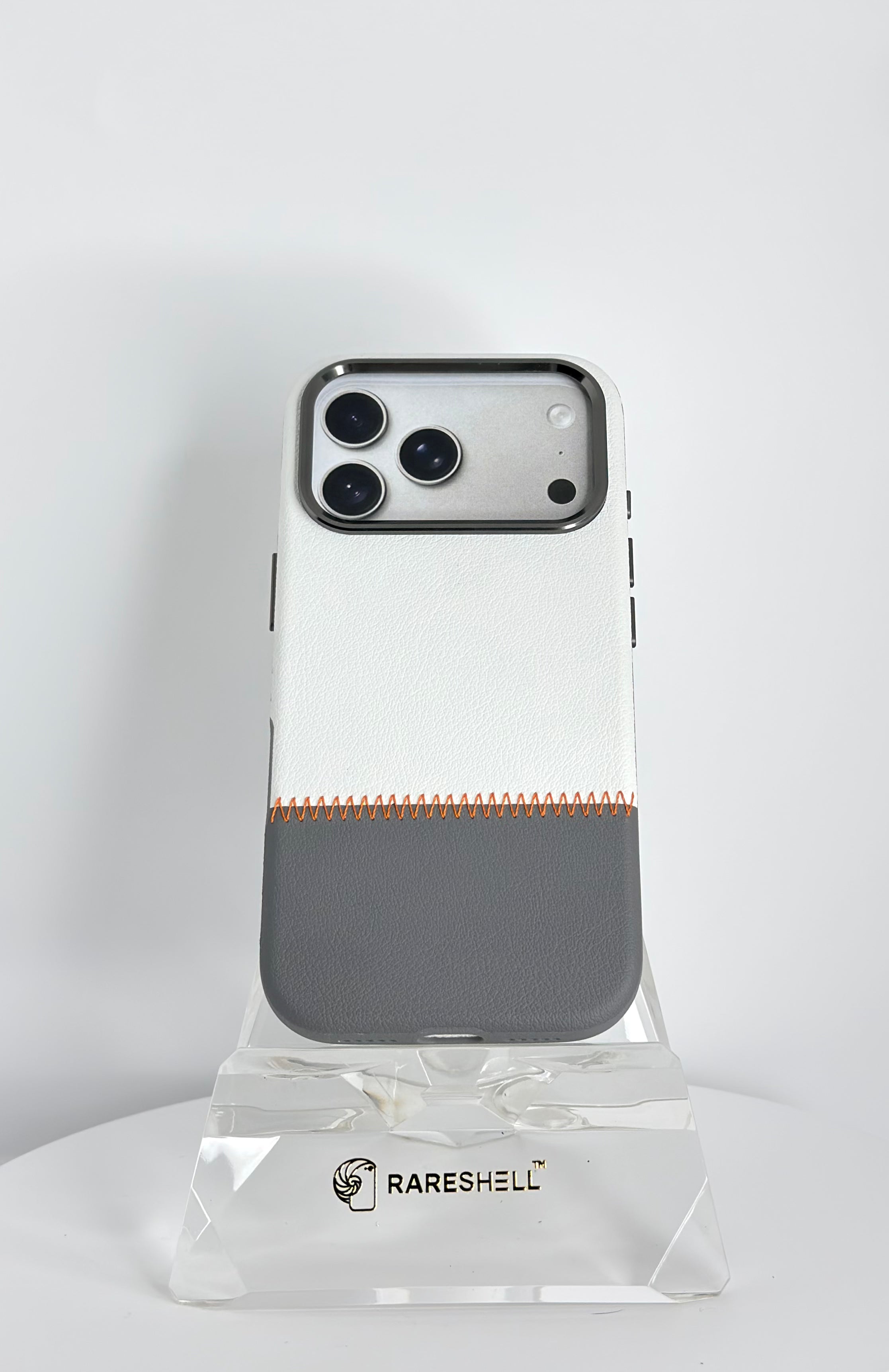StitchTone Leather MagSafe Case – iPhone 17 Pro