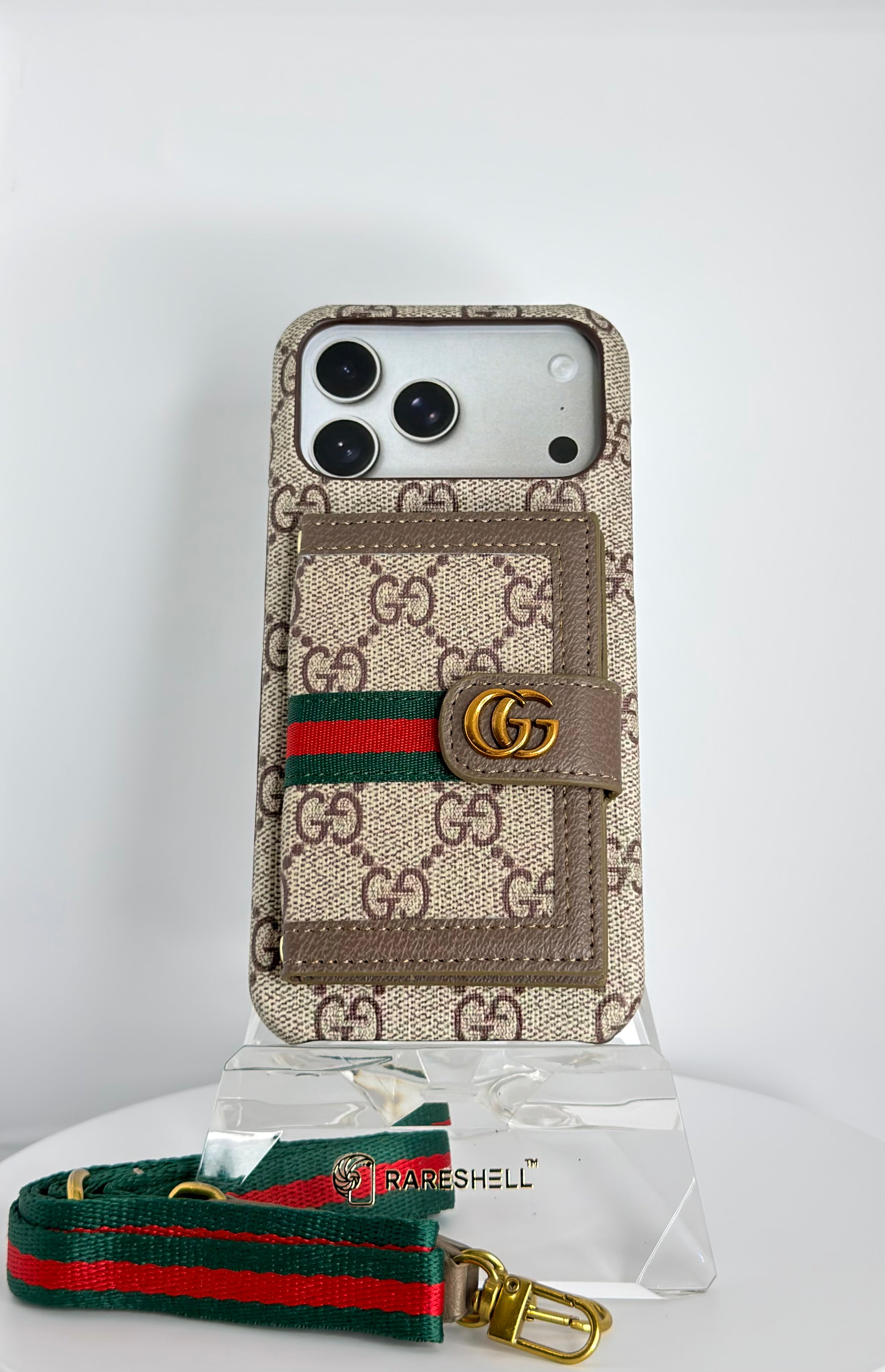 Luxury Strap Wallet Case – iPhone 17 Pro Max