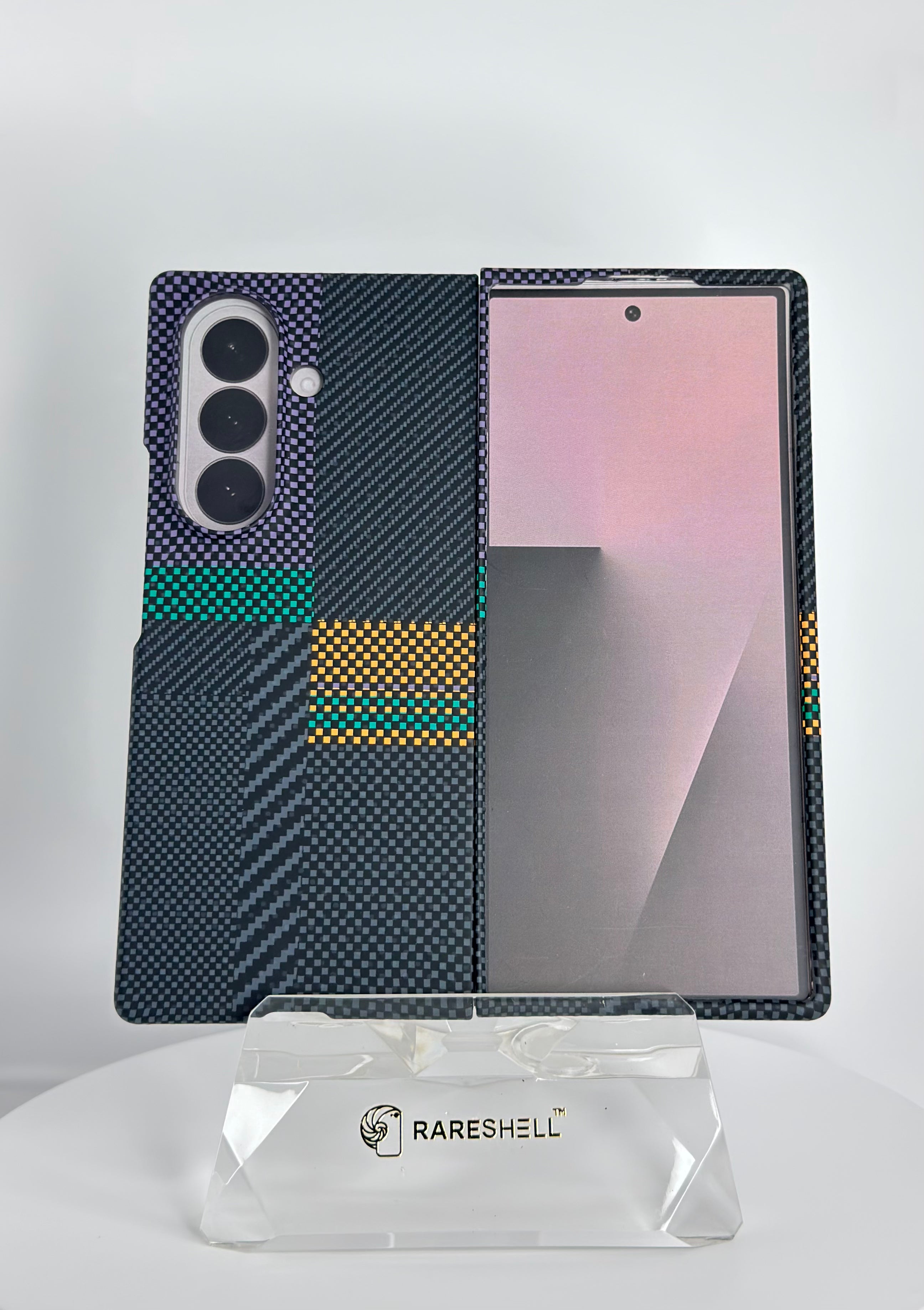 Luxo Carbon Matrix Magnet Case – Galaxy Z Fold 7