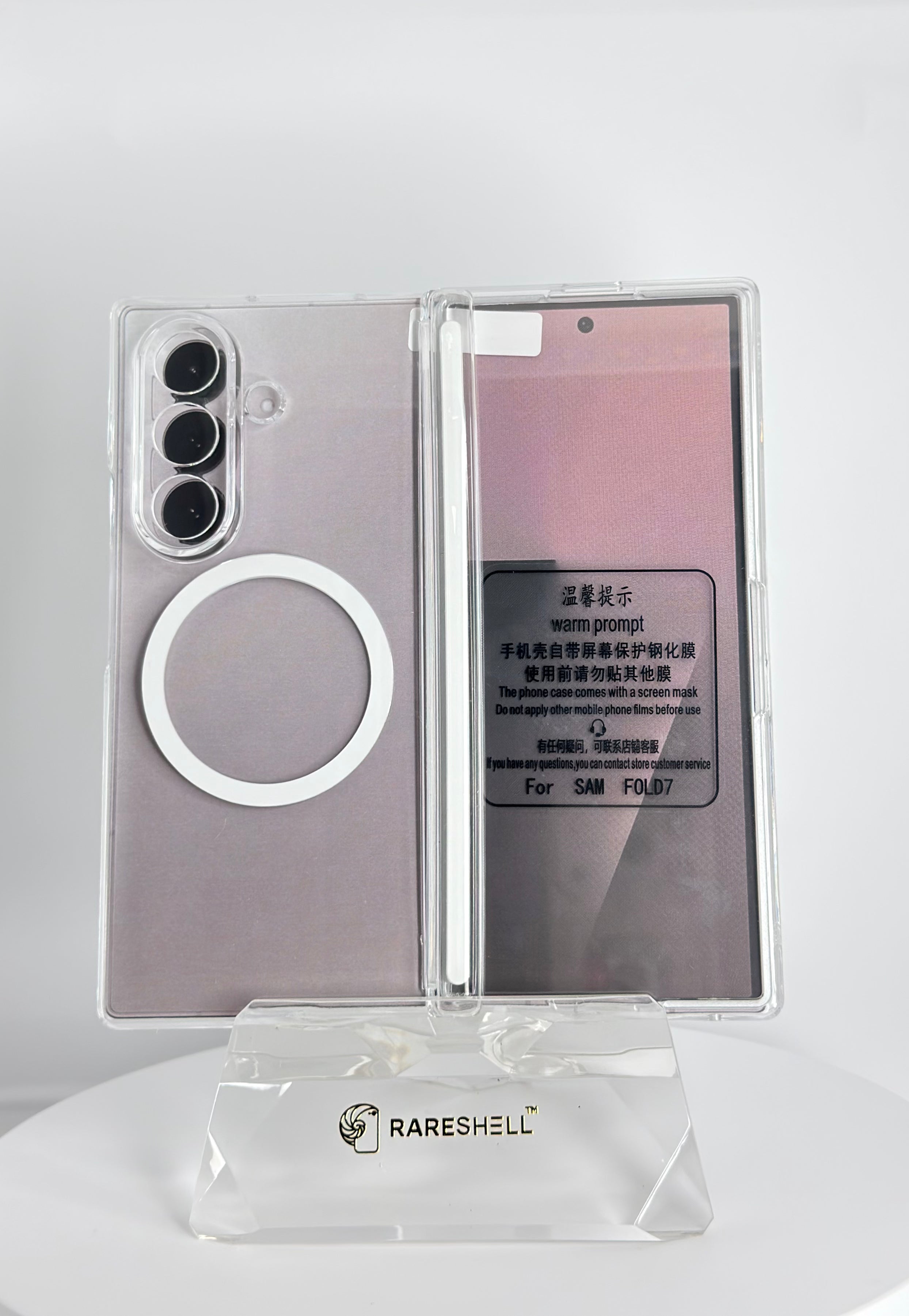 Clear Shield Magnet Case – Galaxy Z Fold 7