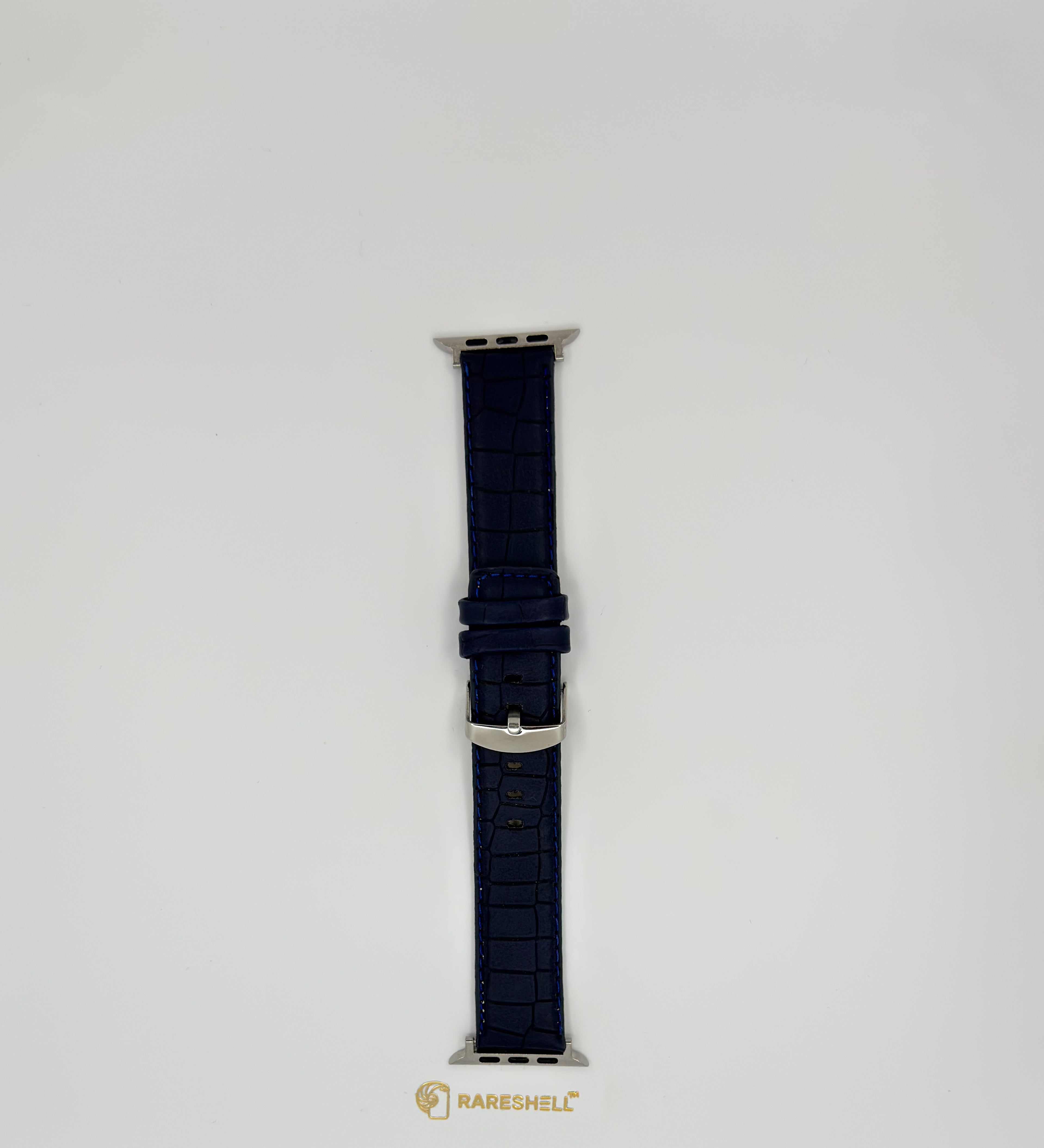 Midnight Croc Leather Apple Watch Strap (42/44/45/46/49mm)