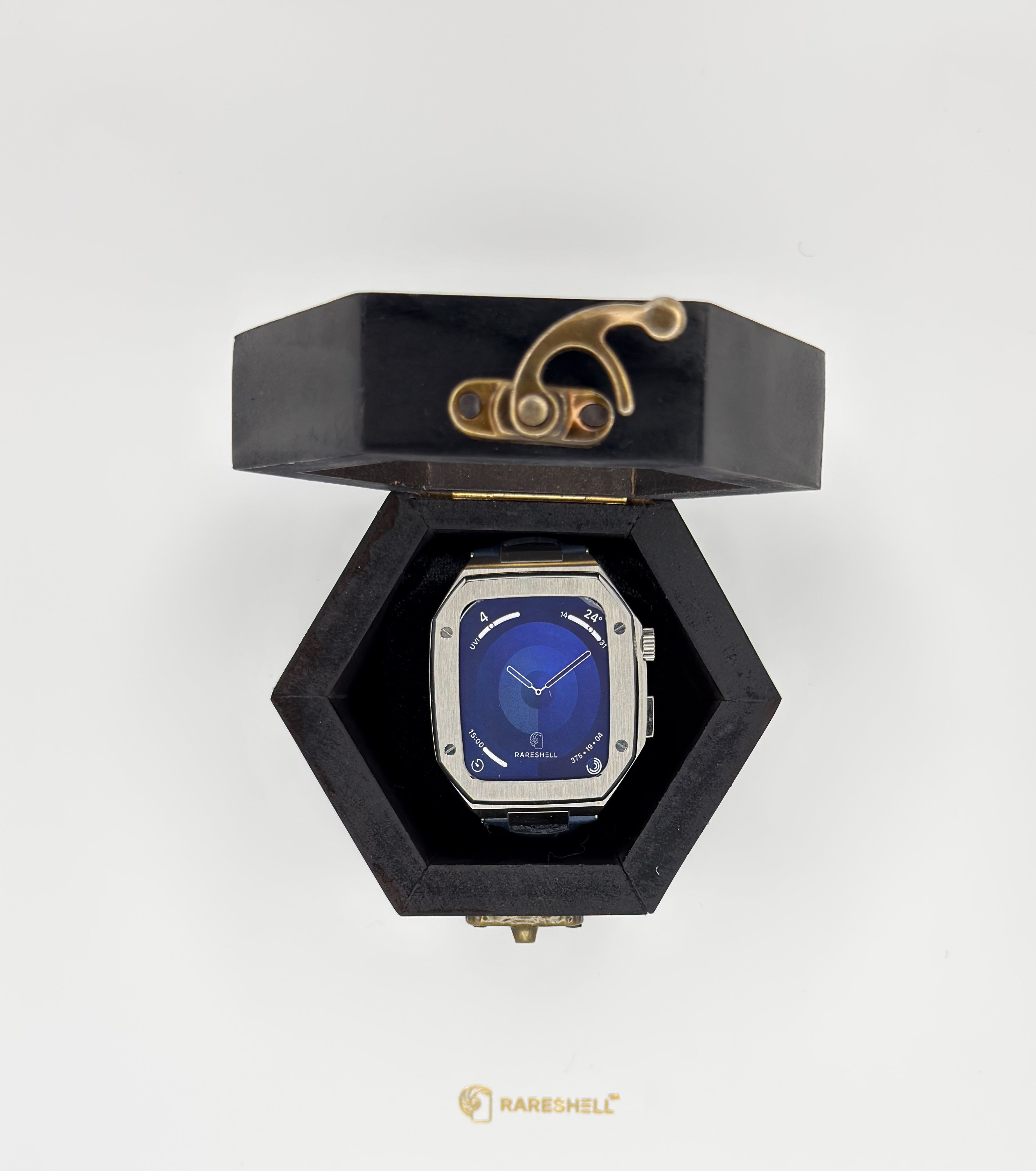 Dravik MetalFrame Apple Watch Case Strap For 44/45mm