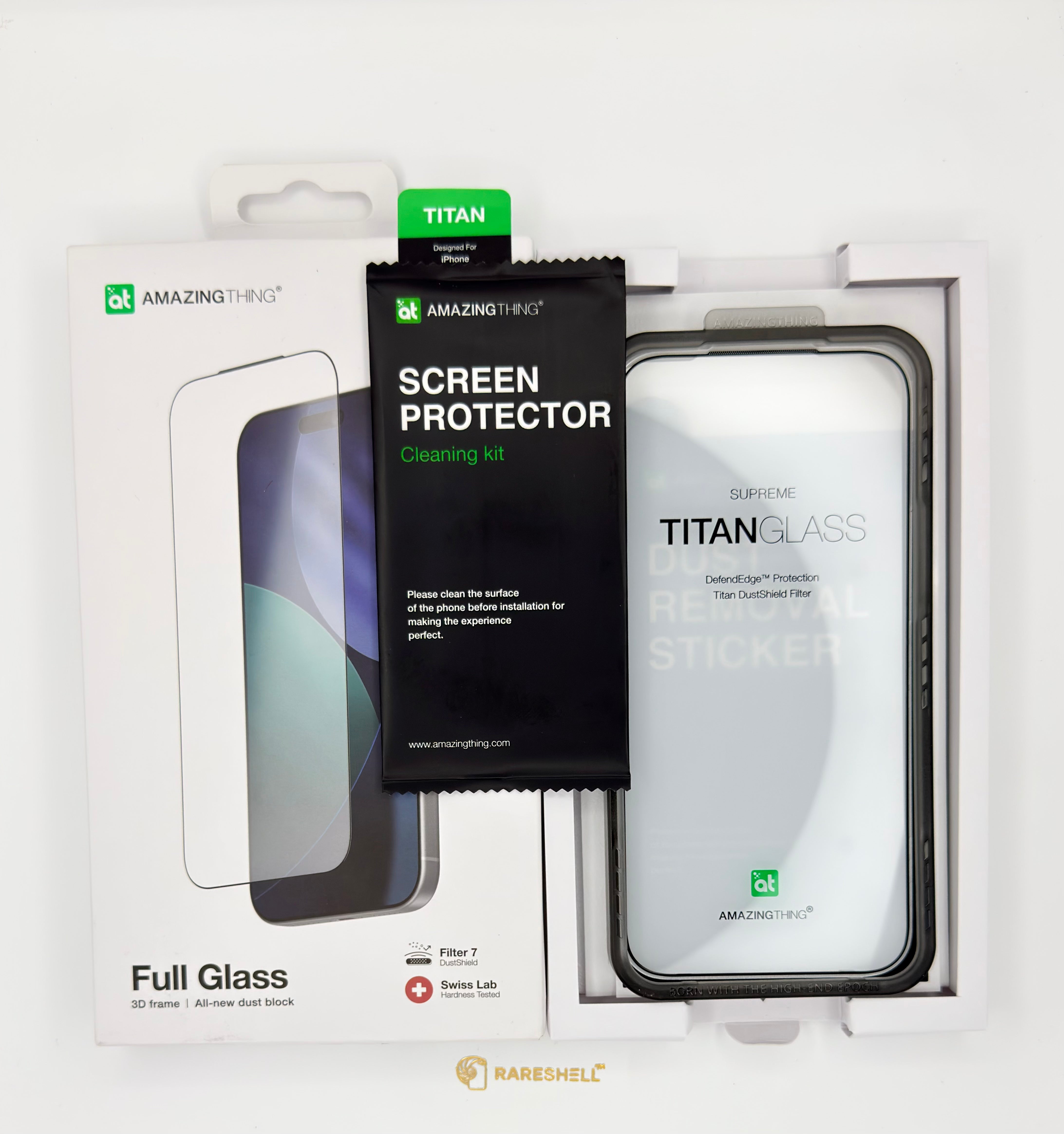 AmazingThing Titan Full Glass Screen Protector - iPhone 17 Pro & 17 Pro Max
