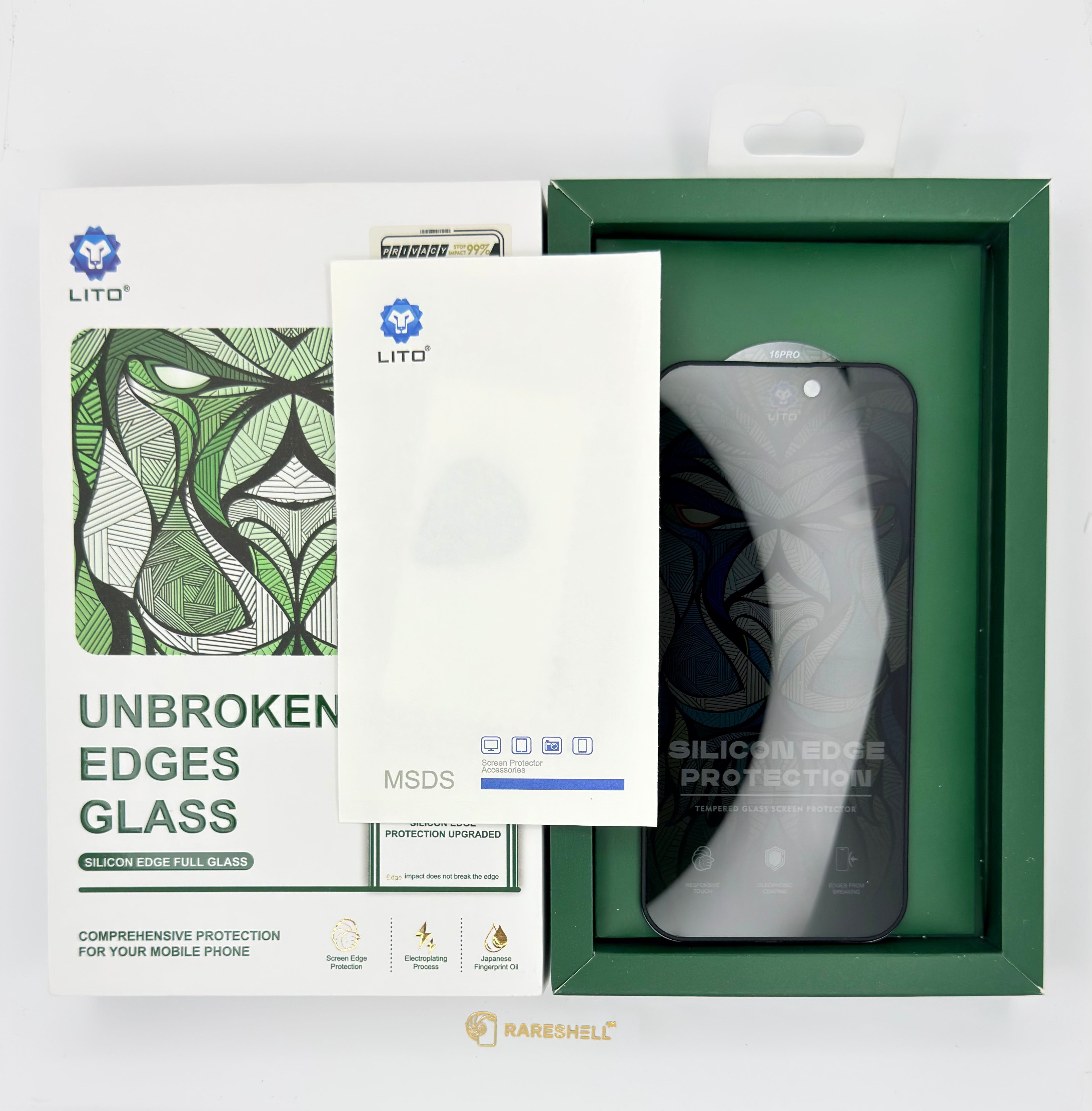 LITO Silicon Edge Privacy Glass - 14 Series to 17 Series