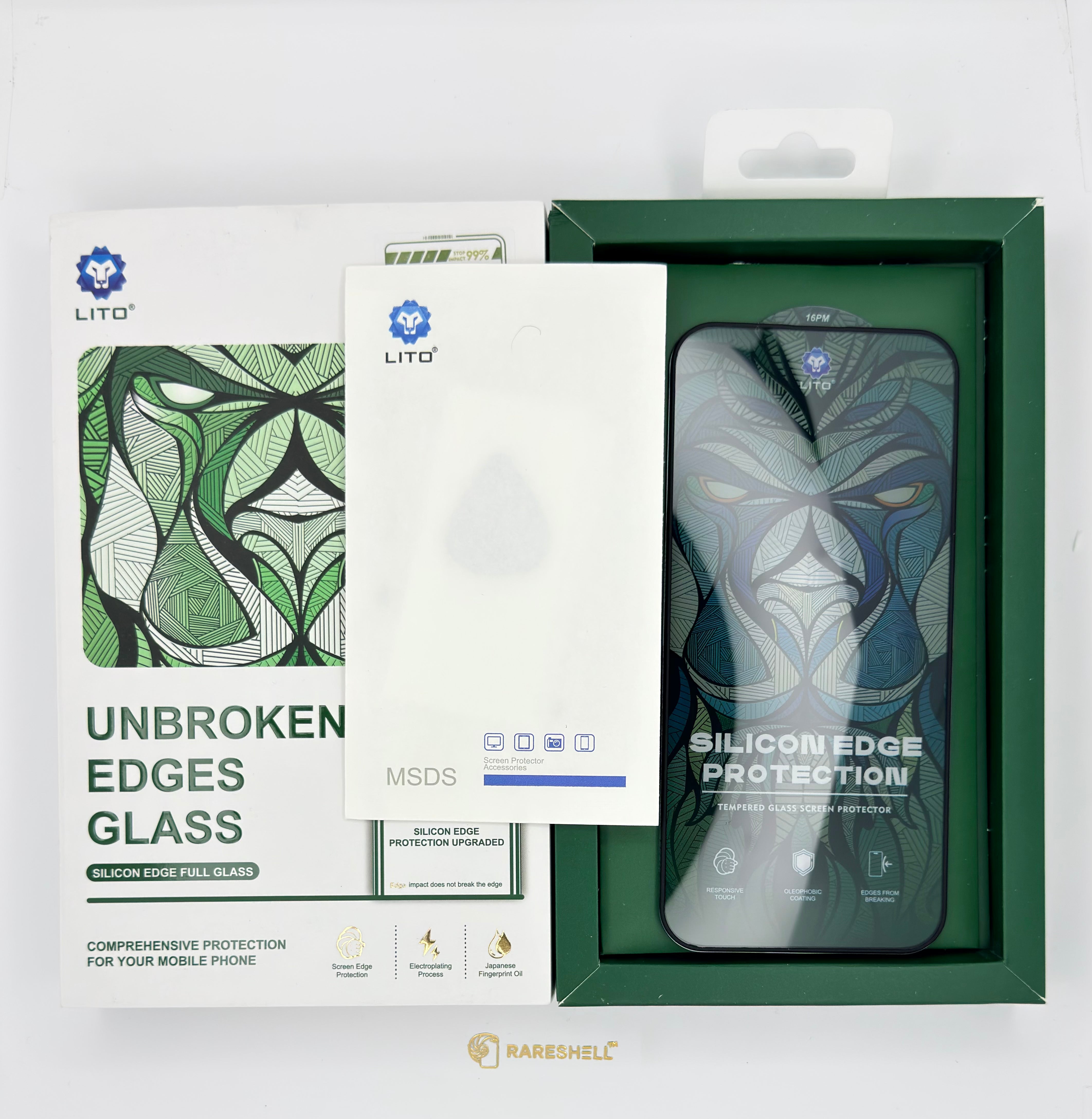 LITO Silicon Edge Clear Glass - 14 Series to 17 Series