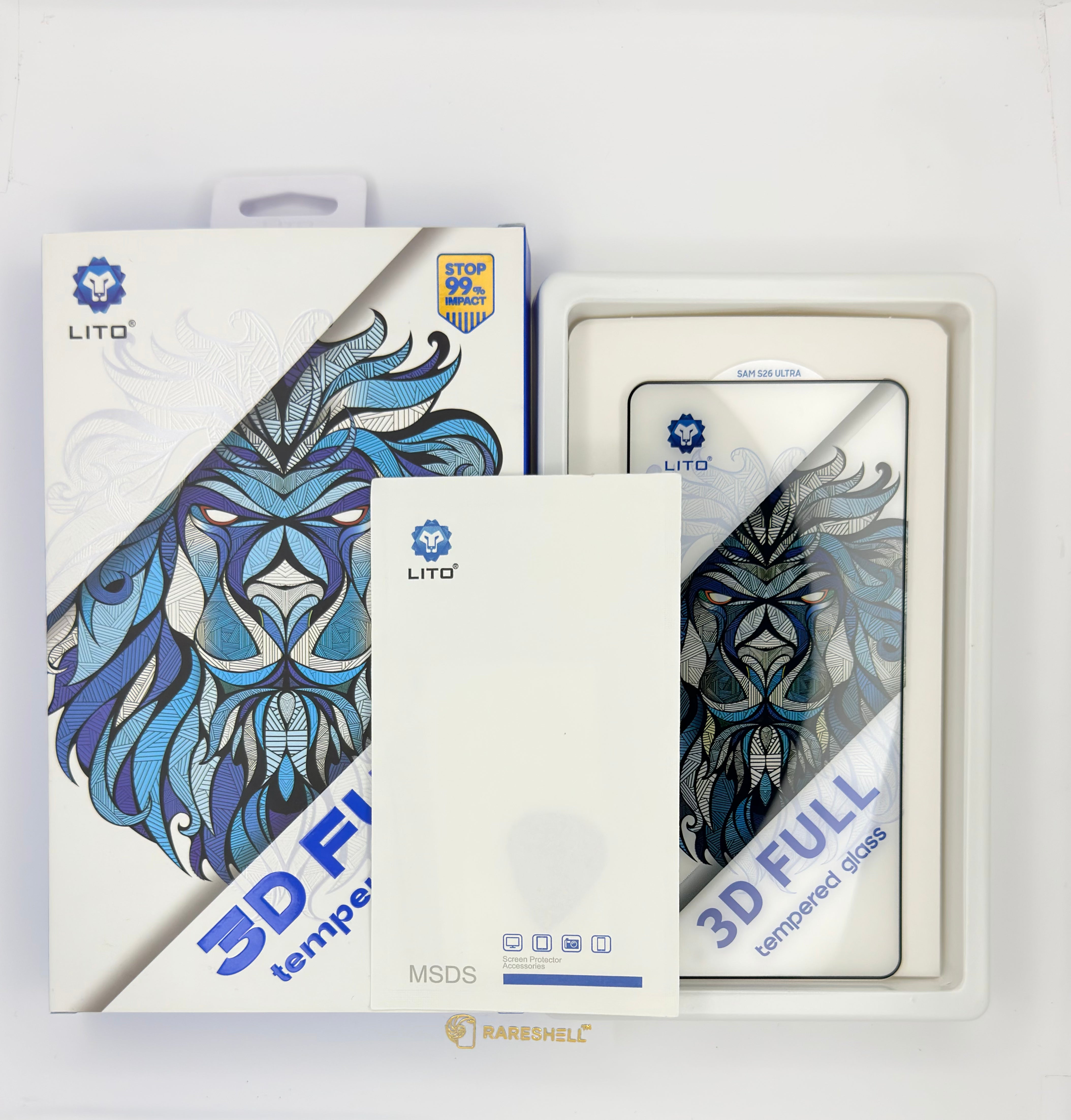 LITO 3D Full Tempered Glass - Galaxy S24 Ultra -S26 Ultra