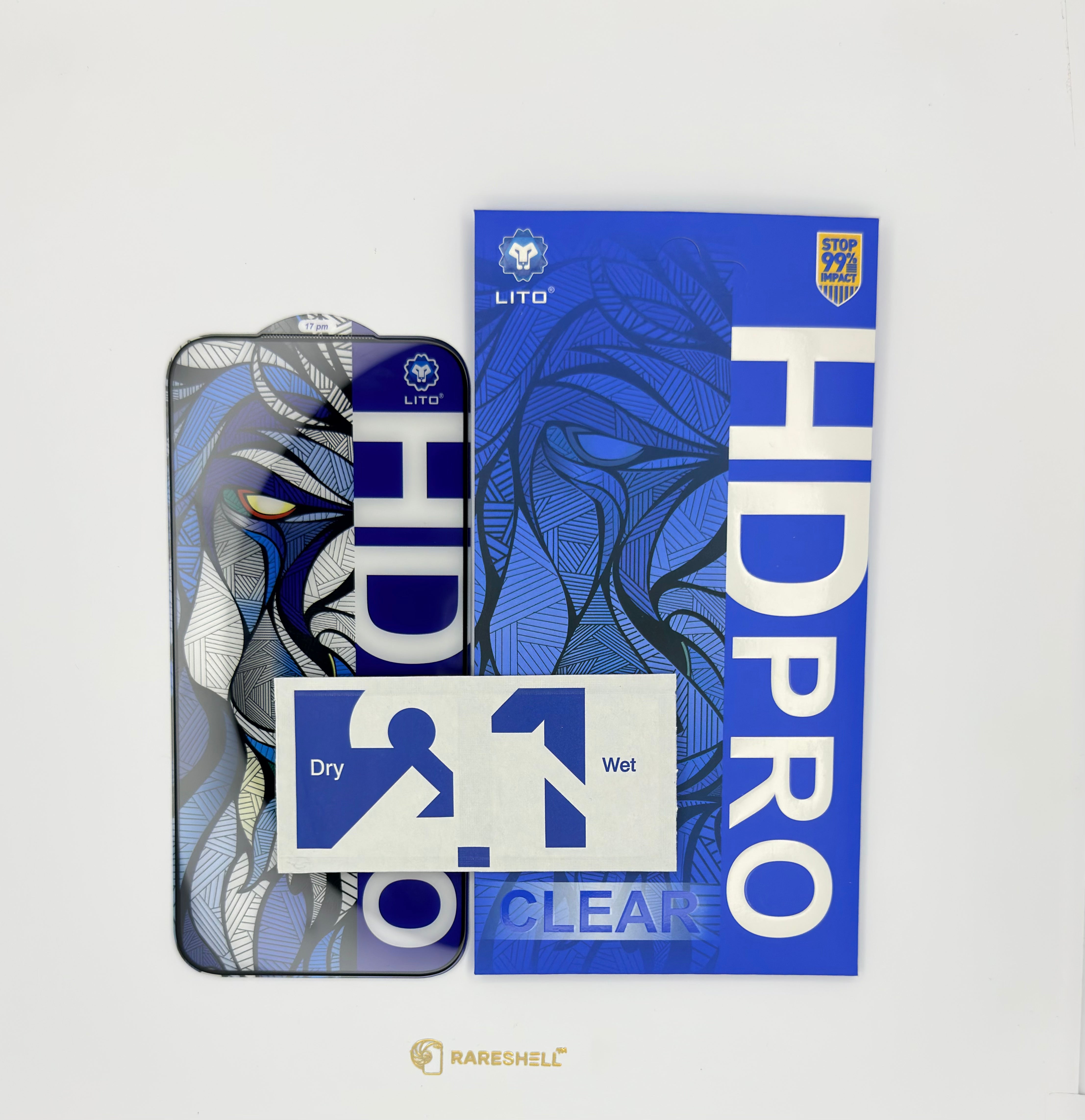 LITO HD Pro Clear Tempered Glass - 14 Series to 17 Series