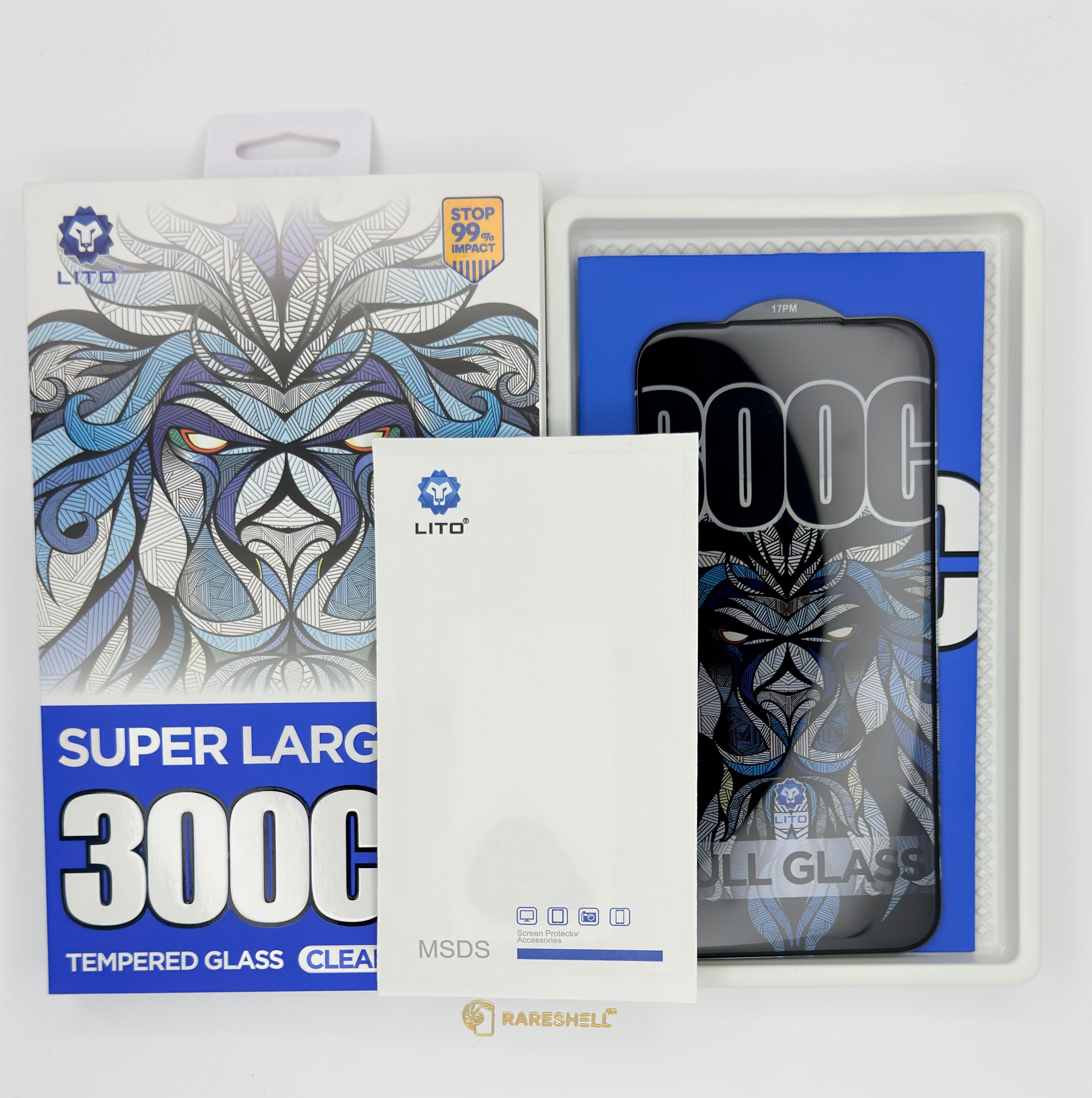 LITO 300C Large Arc Edge Clear Glass - 14 Series to 17 Series