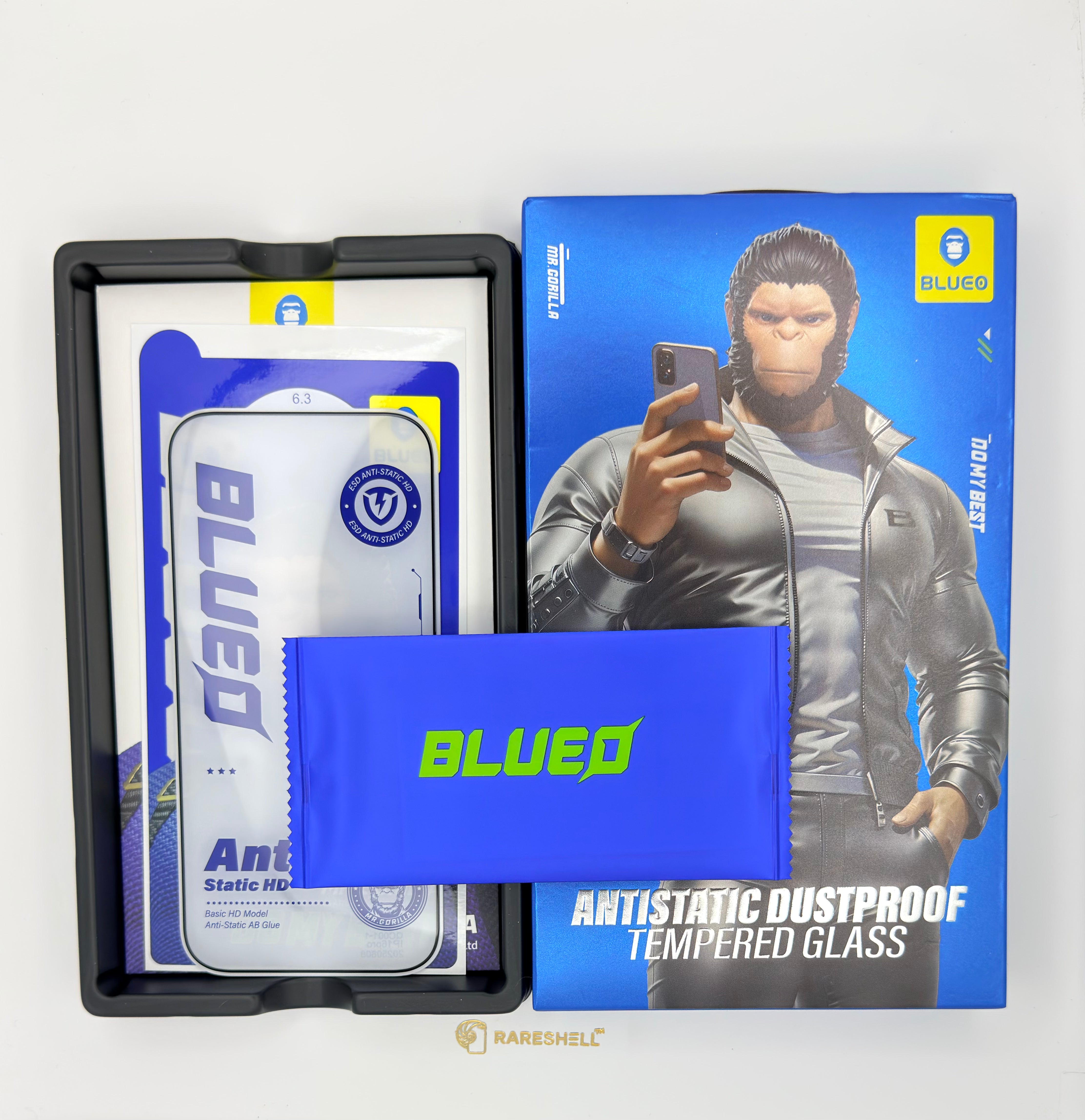 BLUEO Antistatic Dustproof Tempered Glass - 14 Series to 17 Series