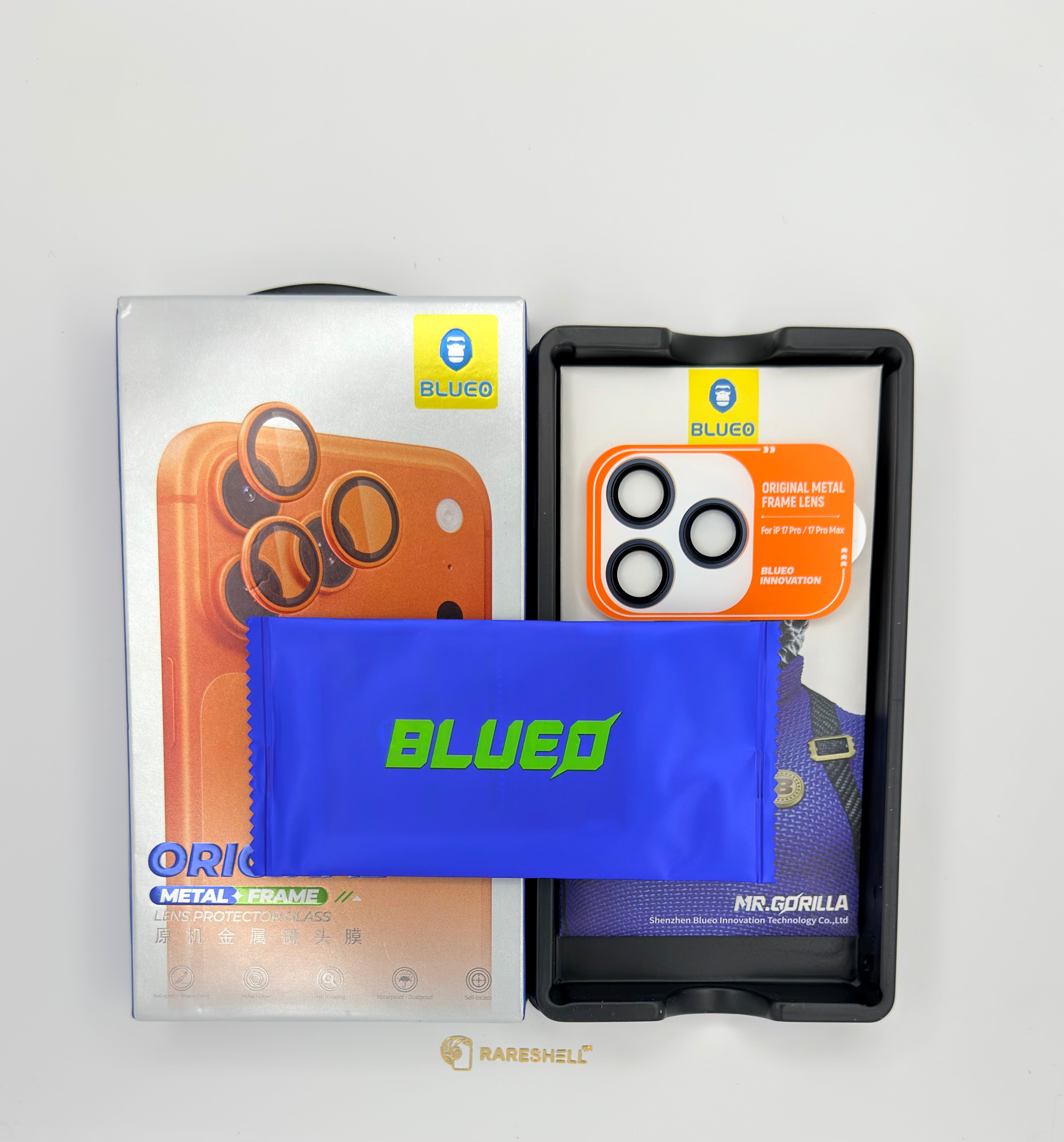 BLUEO Metal Frame Lens Protector - iPhone 17 Pro / 17 Pro Max