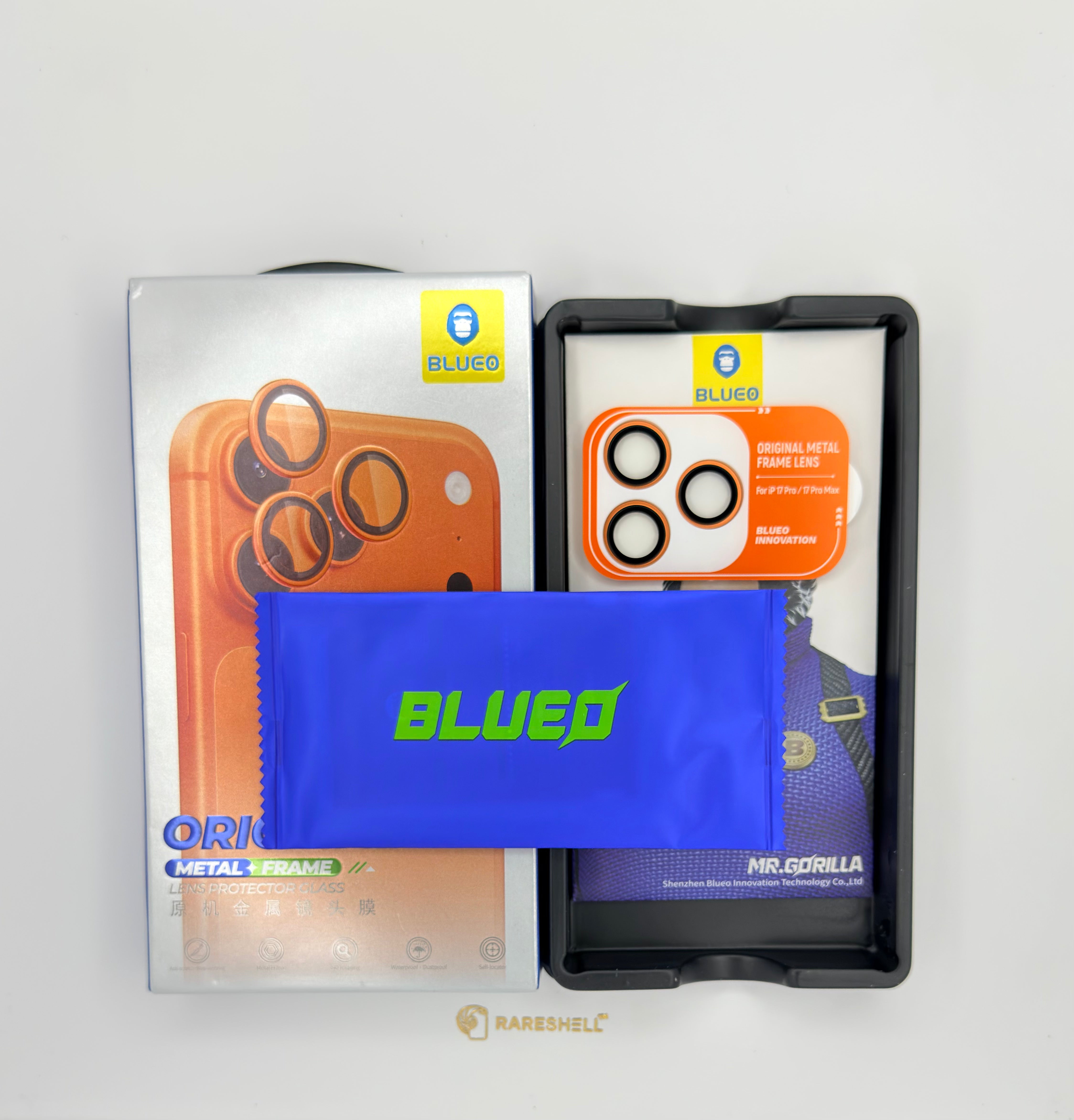 BLUEO Metal Frame Lens Protector - iPhone 17 Pro / 17 Pro Max