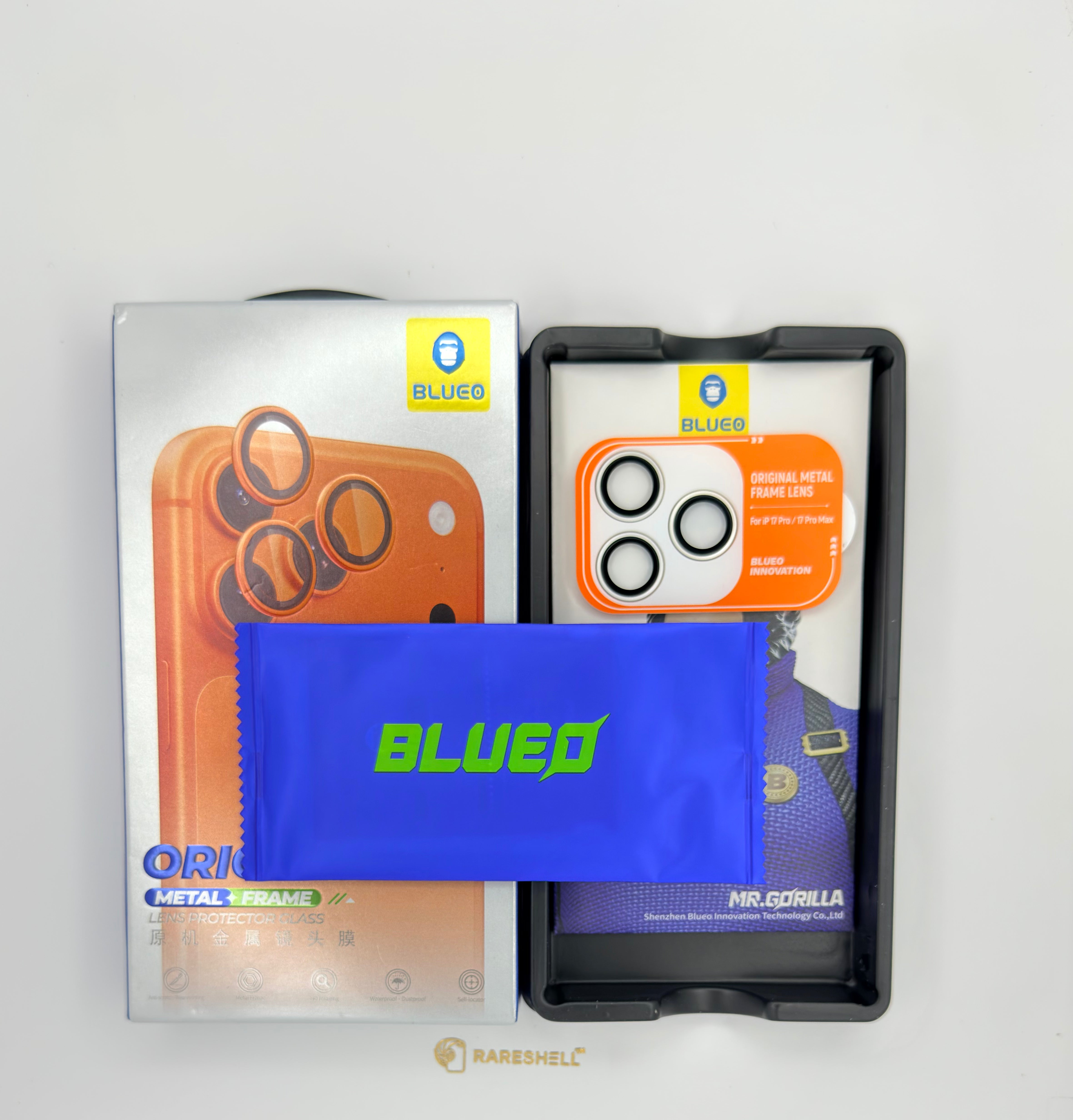 BLUEO Metal Frame Lens Protector - iPhone 17 Pro / 17 Pro Max
