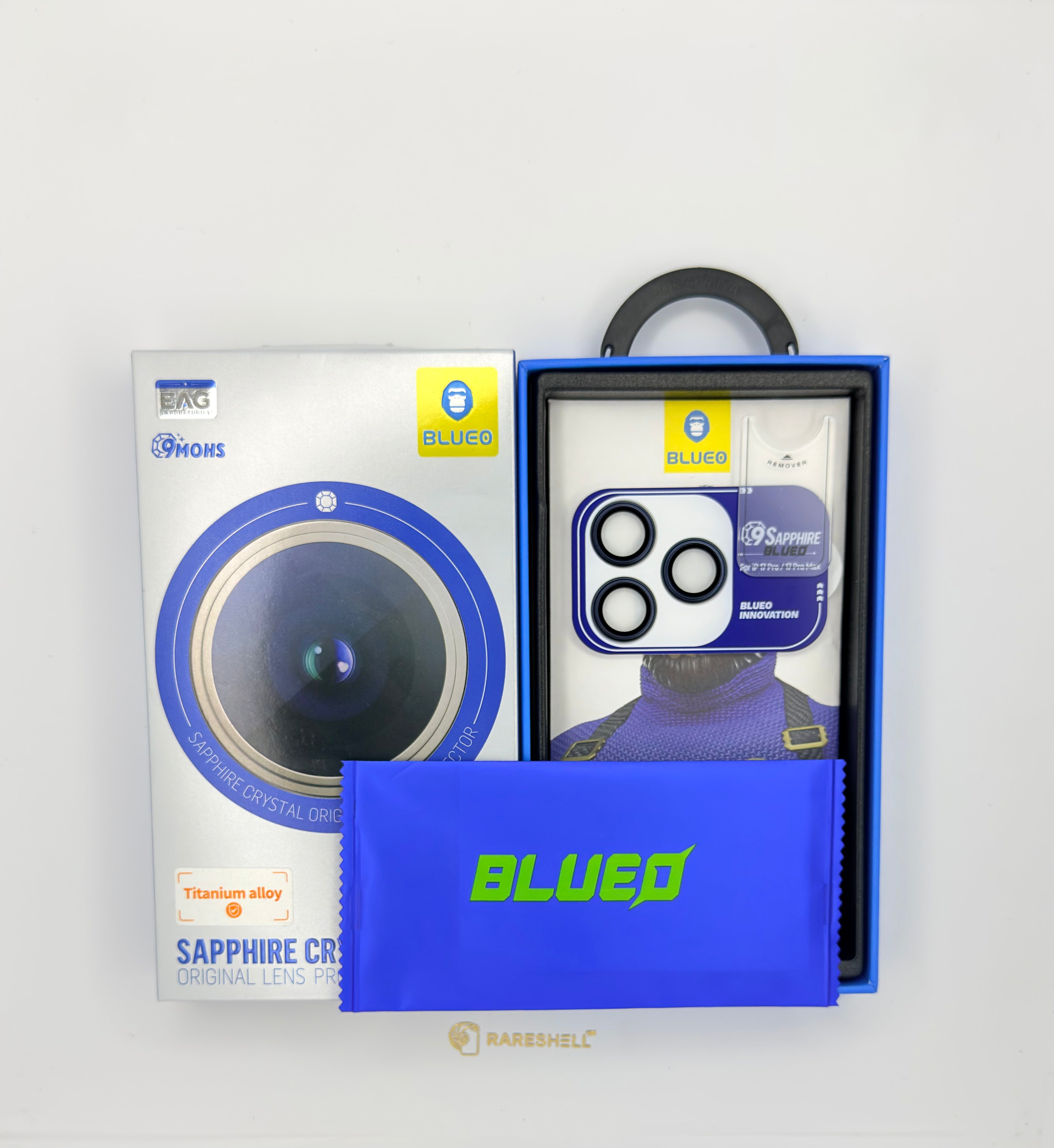 BLUEO Sapphire Crystal Lens Protector - iPhone 17 Pro / 17 Pro Max
