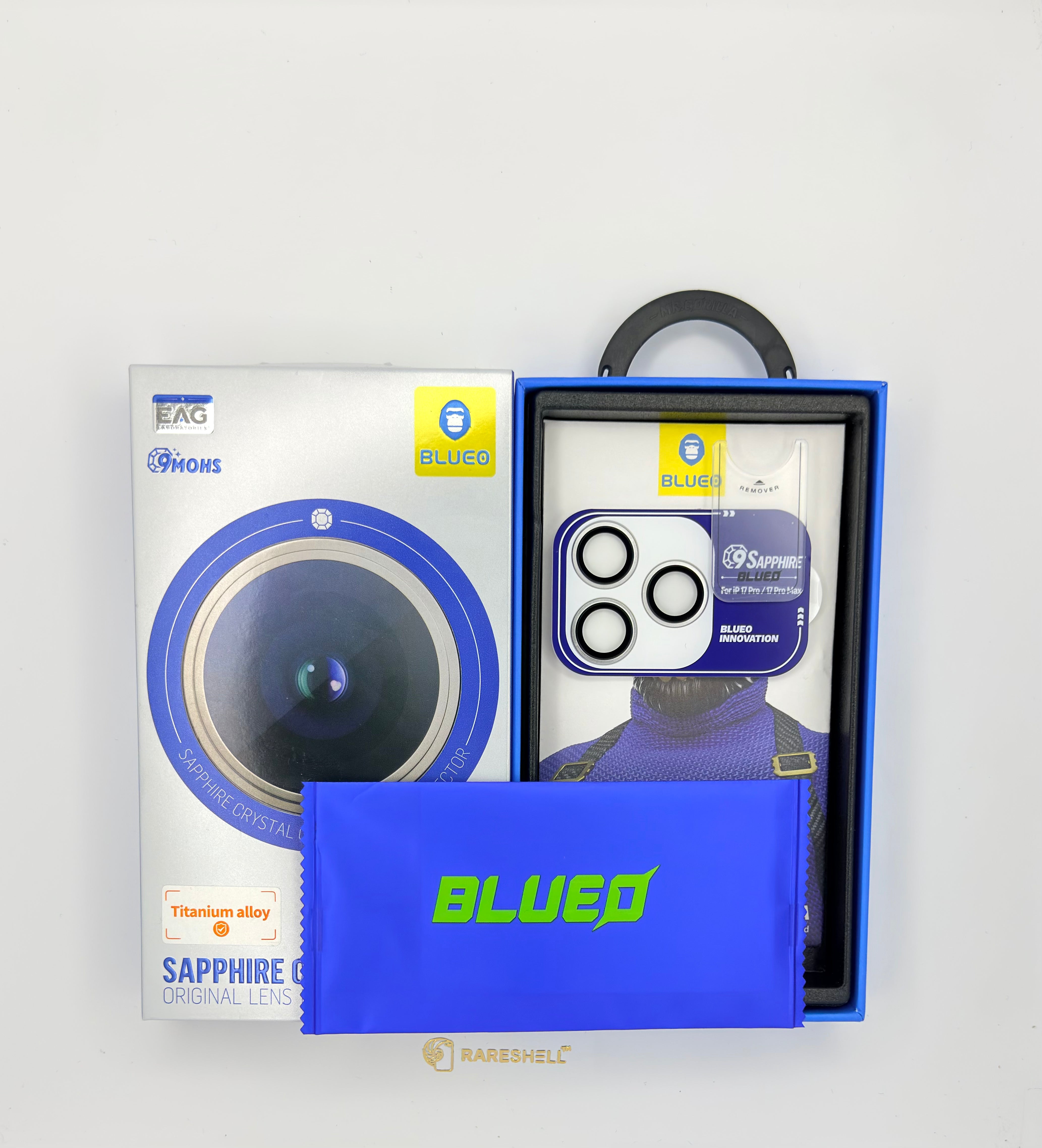 BLUEO Sapphire Crystal Lens Protector - iPhone 17 Pro / 17 Pro Max