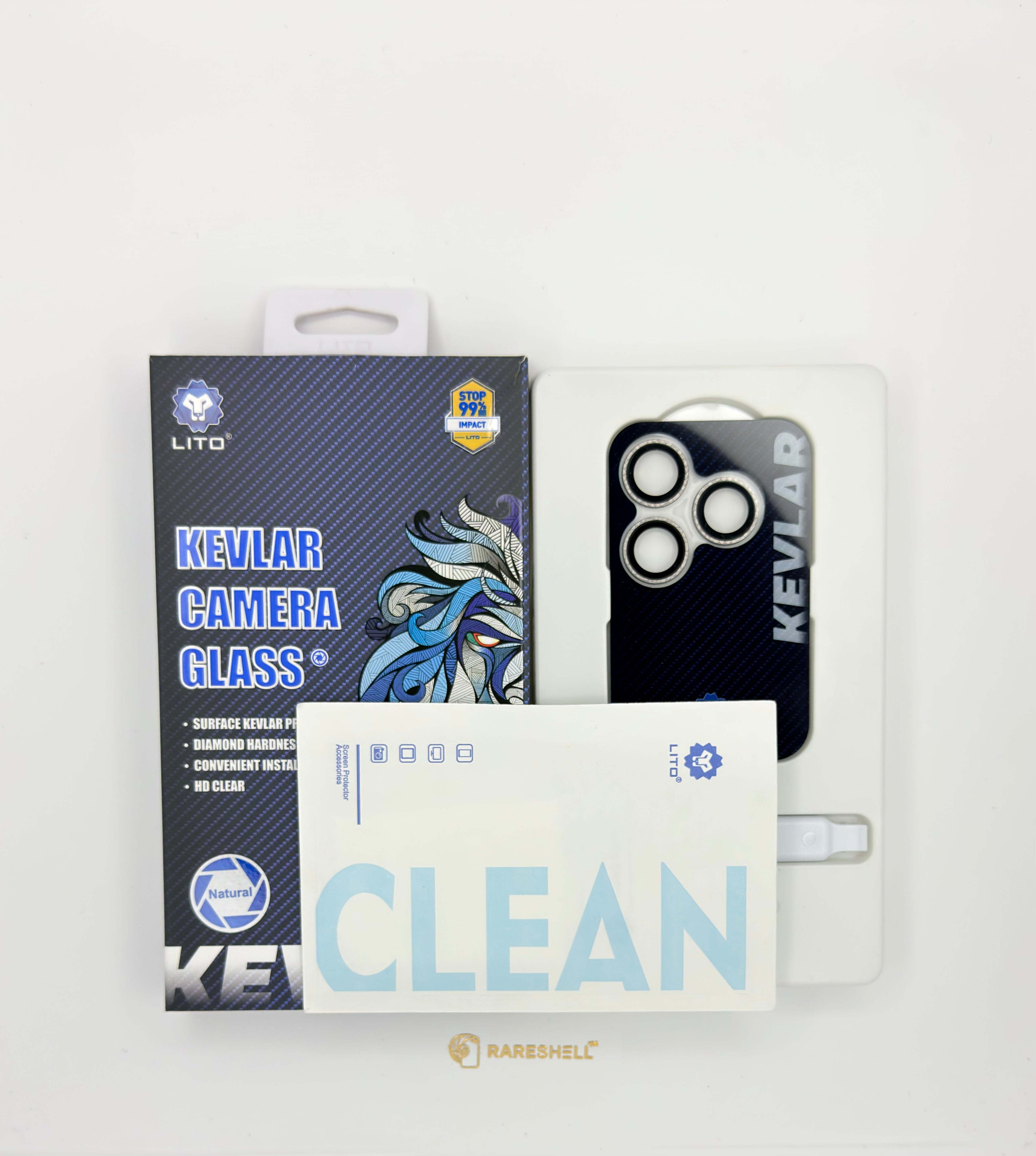 LITO Kevlar Camera Glass - iPhone 14 Pro Series - 17 Pro Max Series