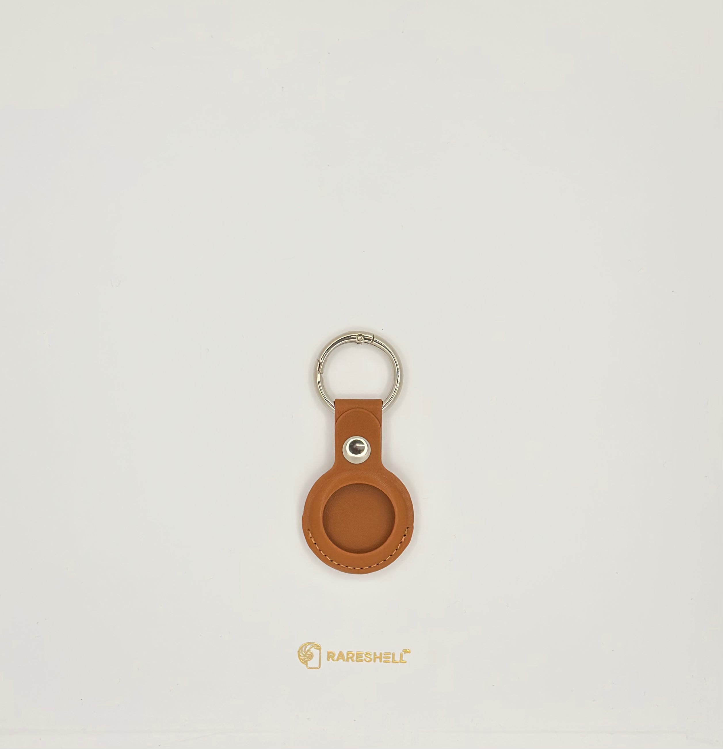 Leather AirTag Keychain