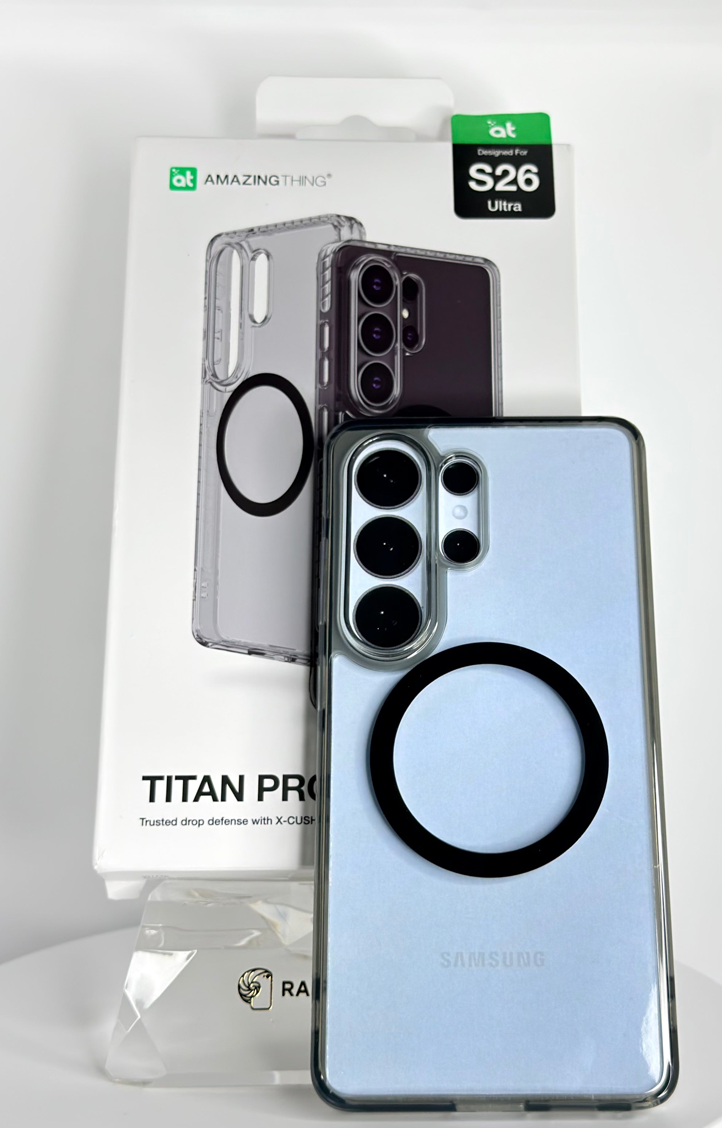 AMAZINGTHING Titan Pro Black Clear Magnet Case – Galaxy S26 Ultra