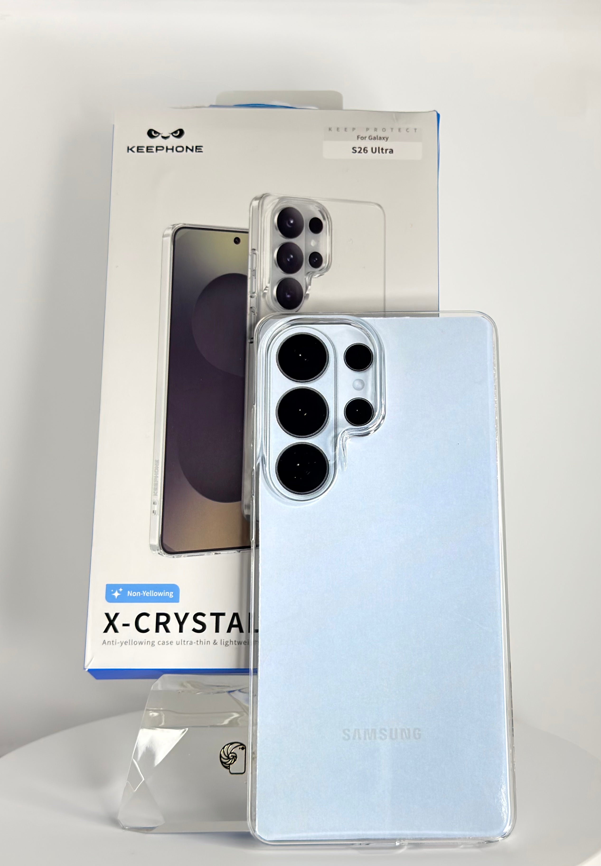 KEEPHONE Crystal Clear Hard Case – Galaxy S26 Ultra