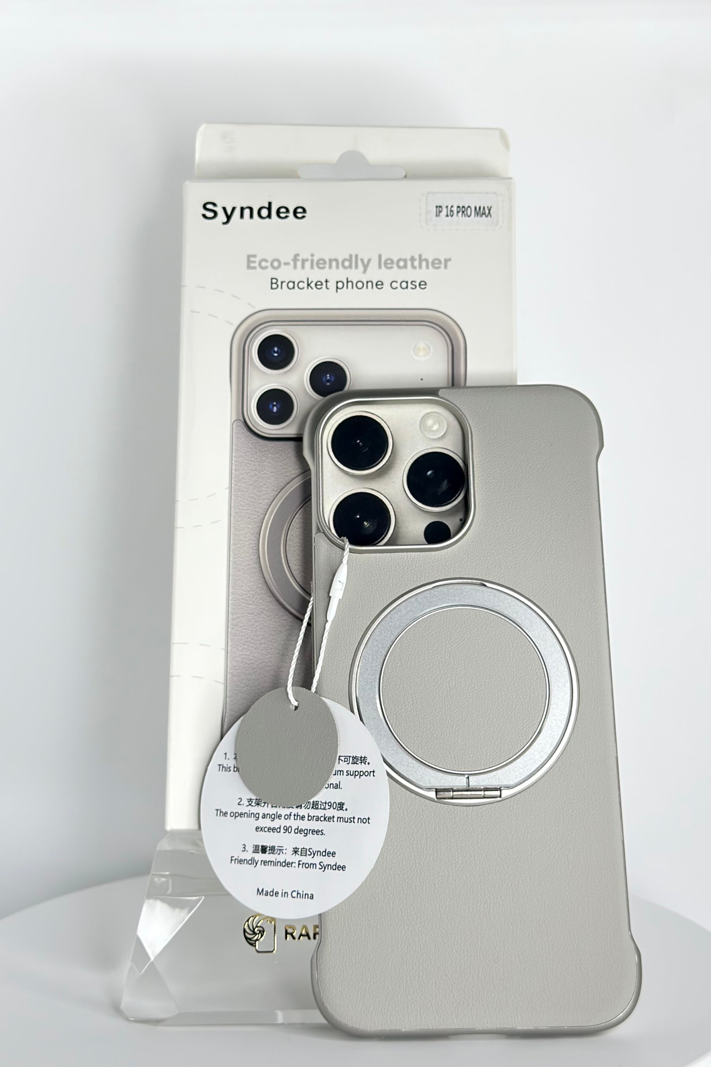 Syndee Magnetic Bracket Ring Case – iPhone 16 Pro Max
