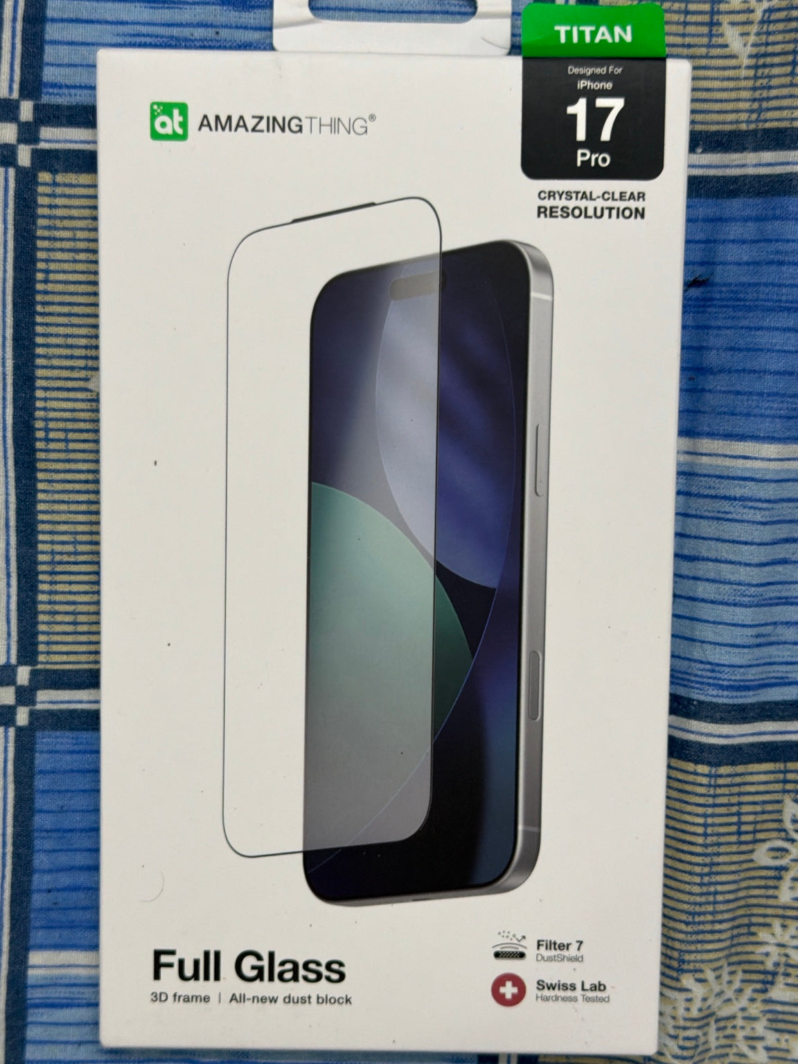 AmazingThing Titan Full Glass Screen Protector - iPhone 17 Pro & 17 Pro Max