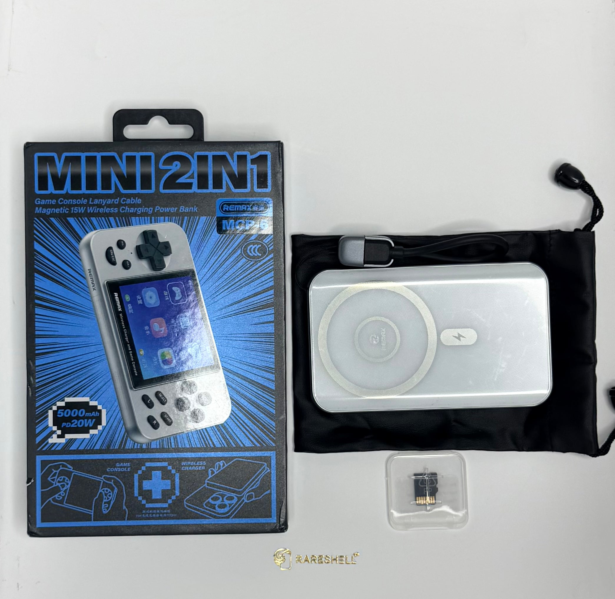 Remax Mini 2in1 Magnetic Power Bank Console – 5000mAh