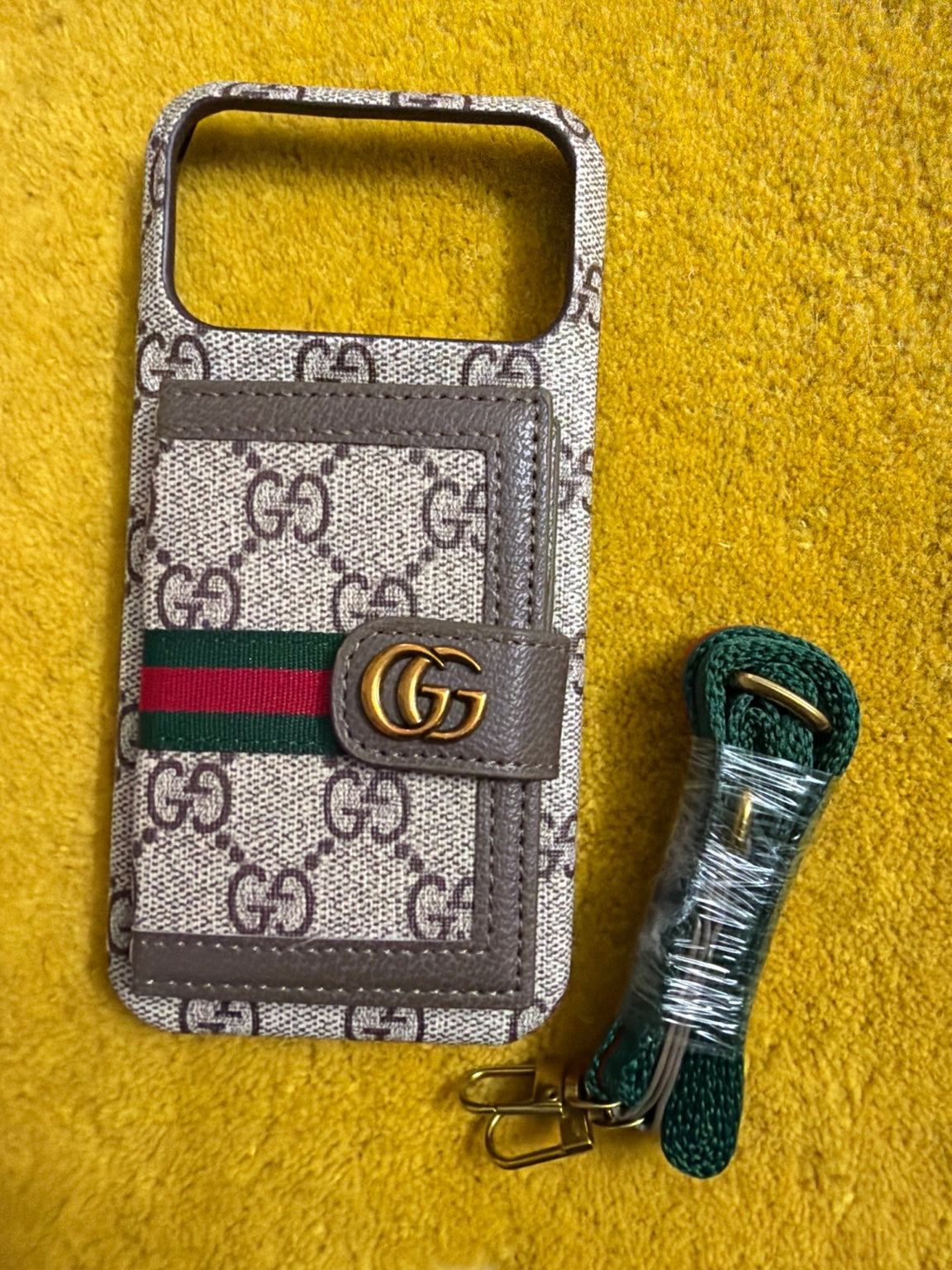 Luxury Strap Wallet Case – iPhone 17 Pro Max