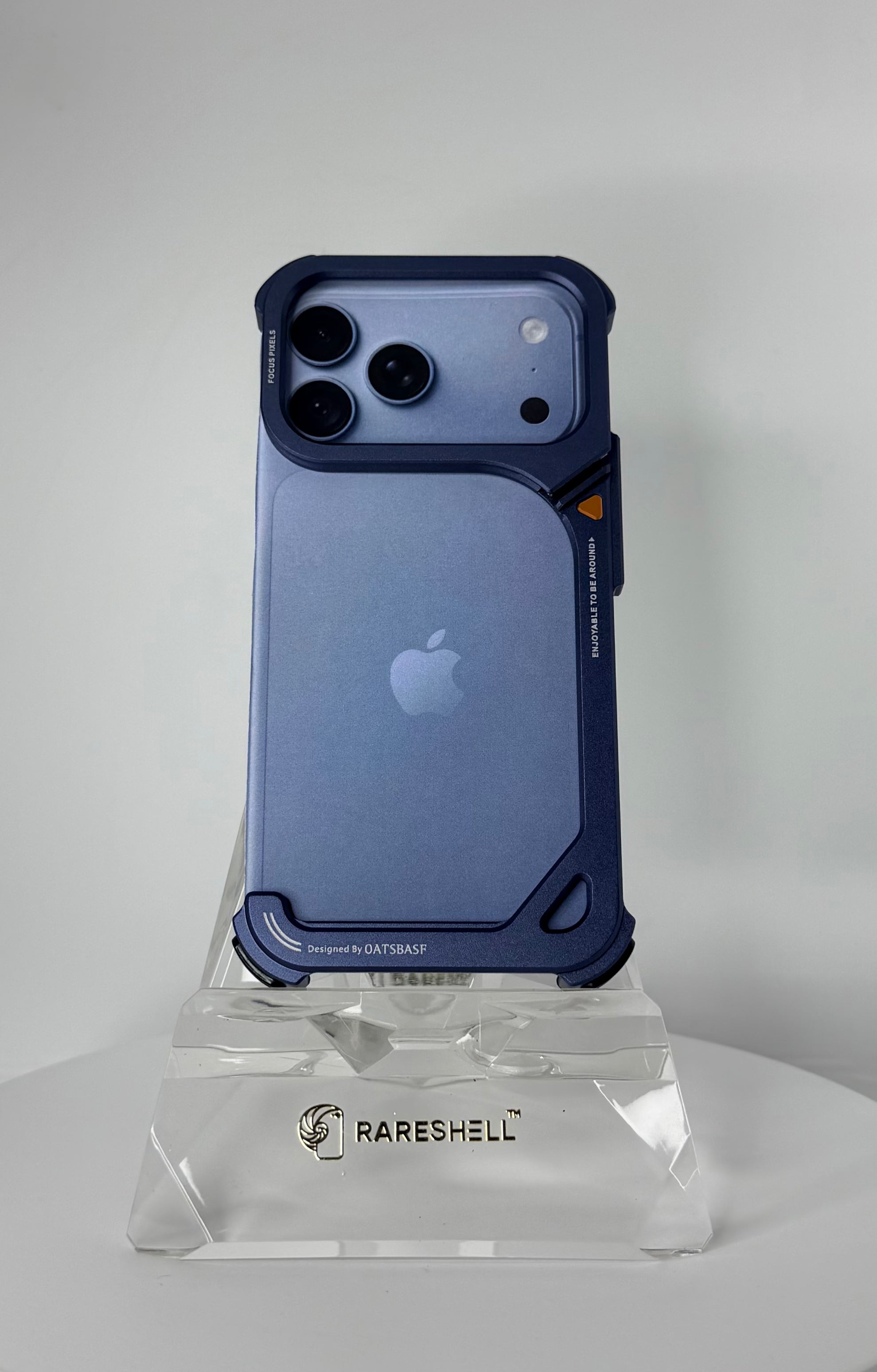 Oatsbasf Metal Frame Camera Stand Case – iPhone 18 Pro Max