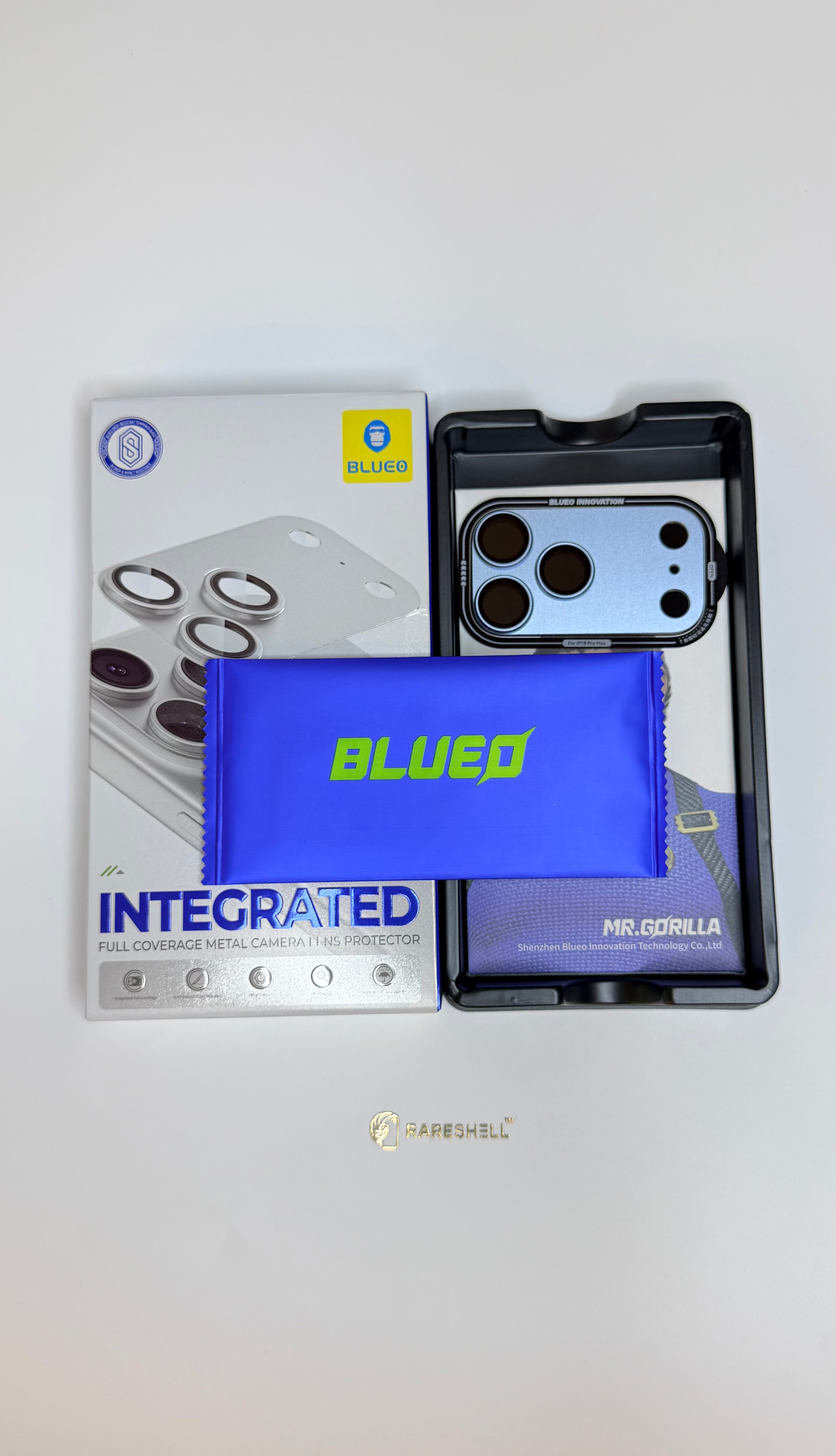 Blueo Integrated Full Coverage Metal Camera Lens Protector – iPhone 18 Pro / 18 Pro Max