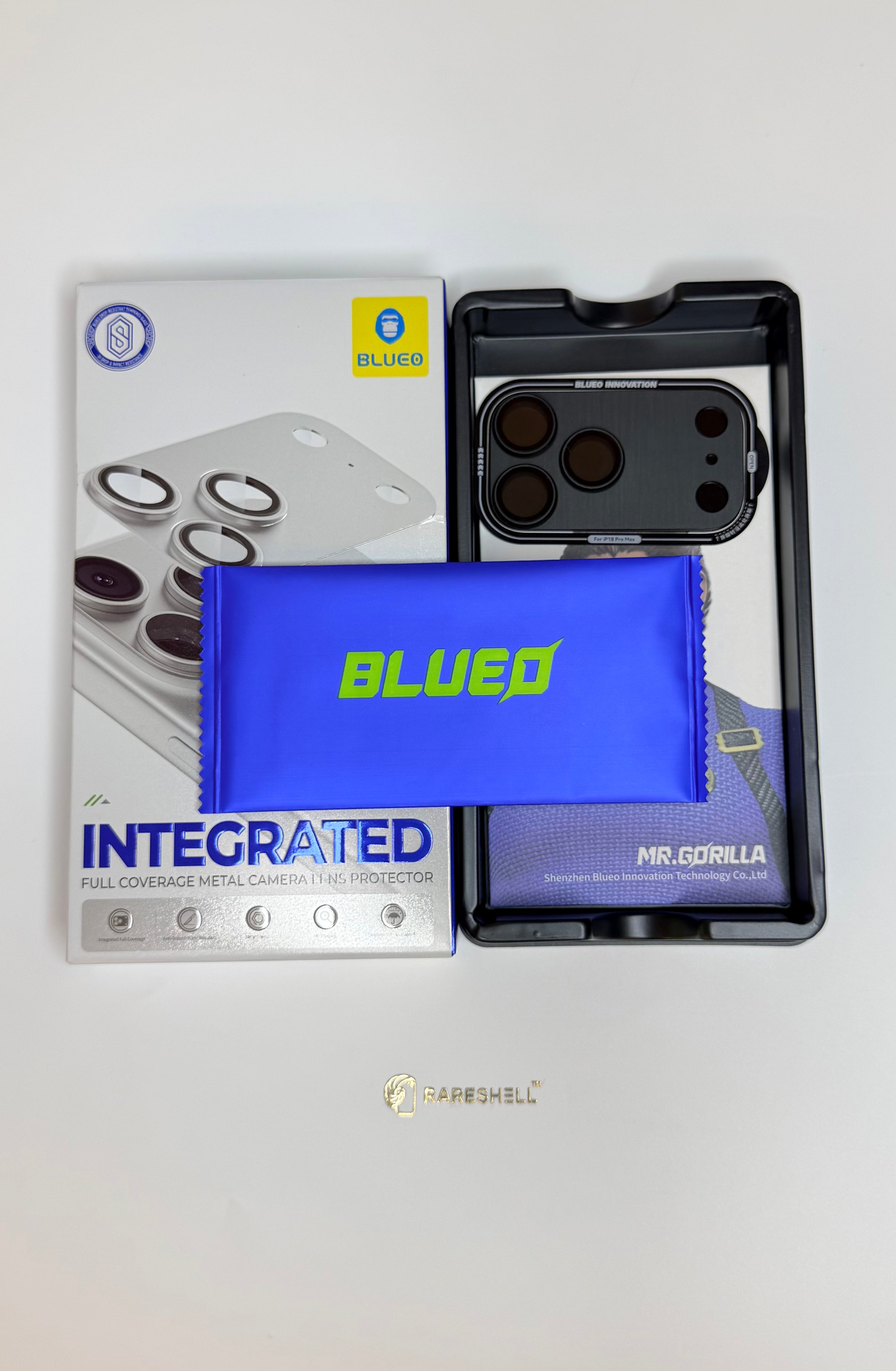 Blueo Integrated Full Coverage Metal Camera Lens Protector – iPhone 18 Pro / 18 Pro Max