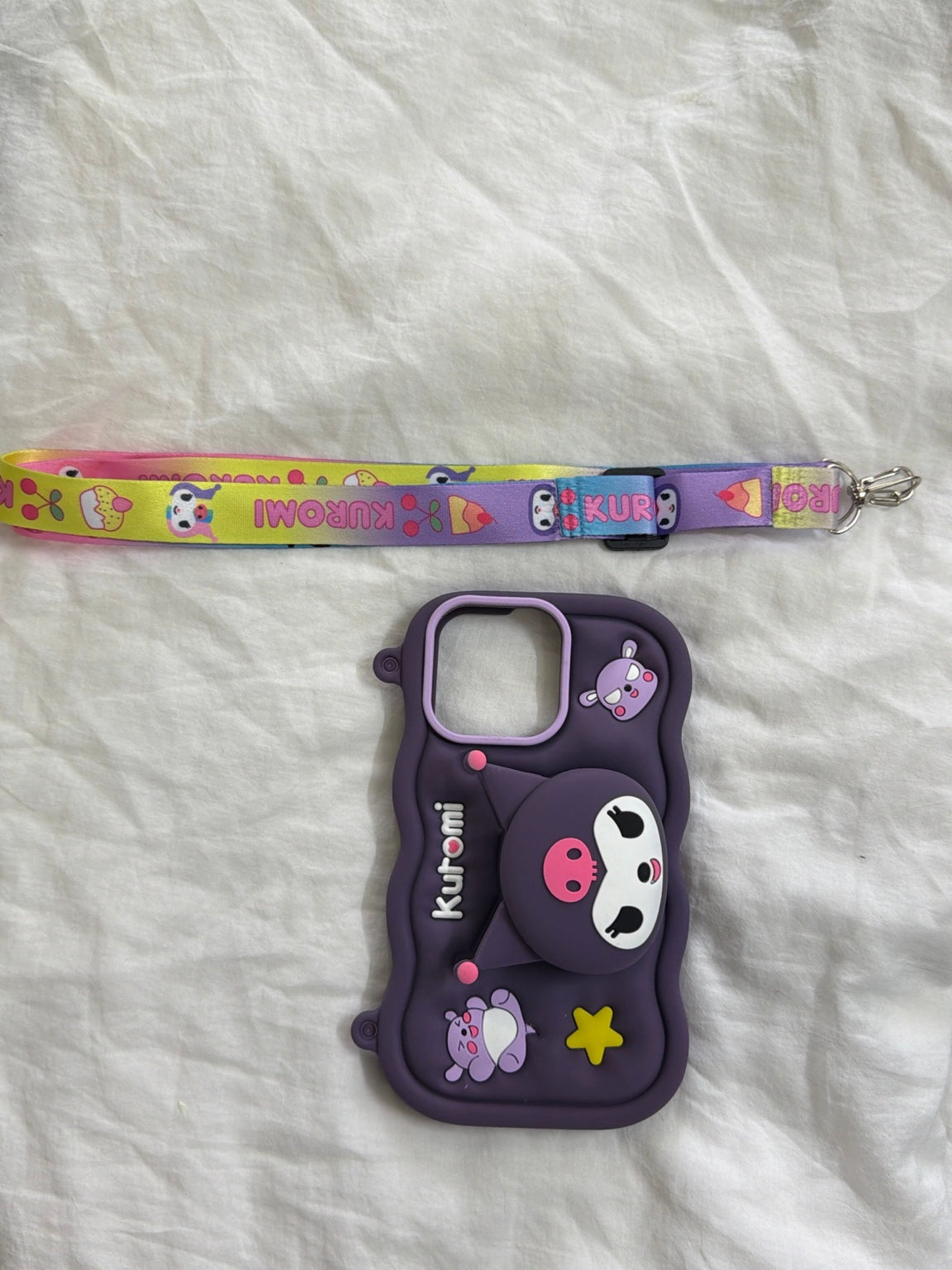 Kuromi Pop Charm Case – iPhone 15 Pro