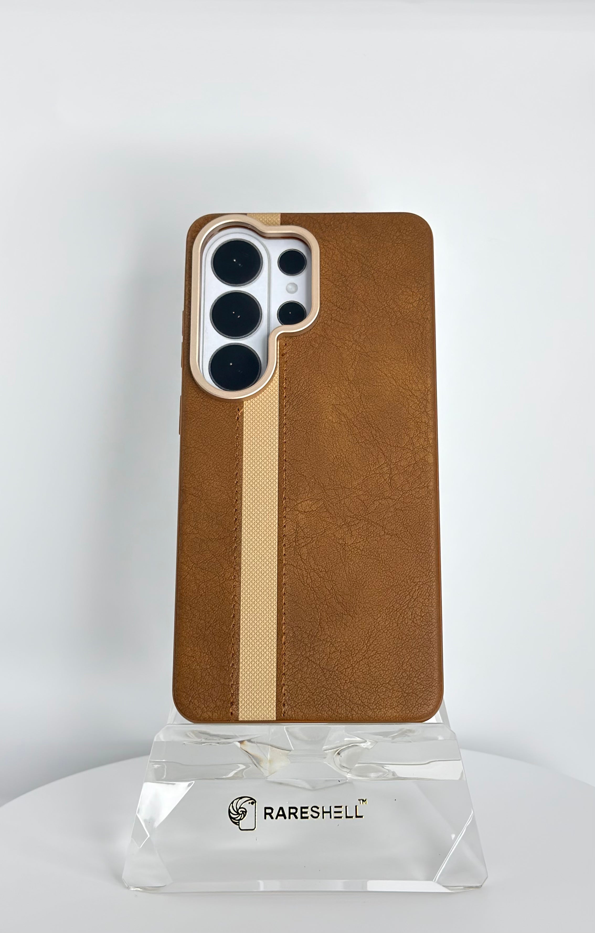 Dual Stitch Leather Case – Galaxy S26 Ultra