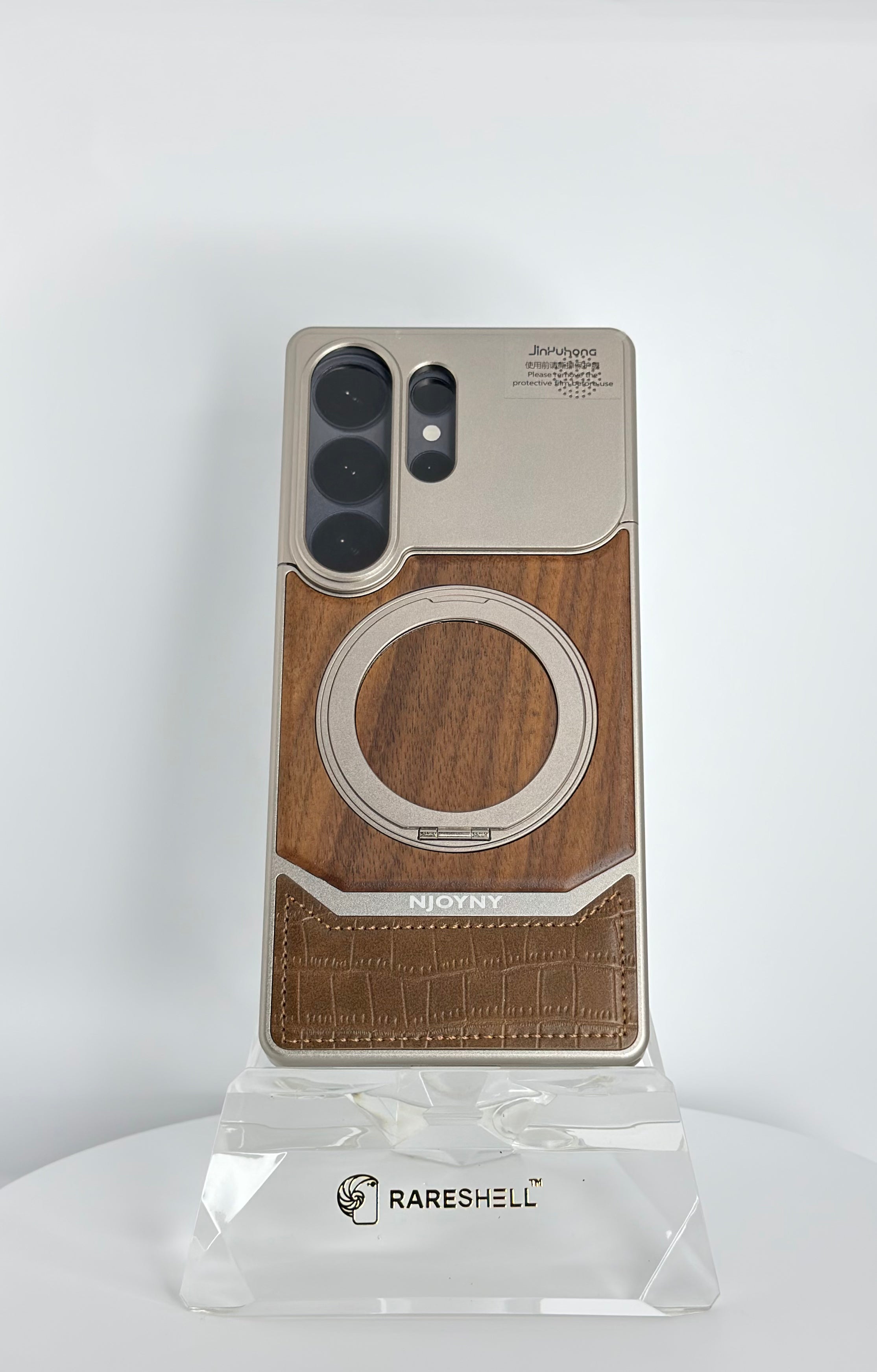 NJOYNY Rotar Wood Magnet Case – Galaxy S26 Ultra