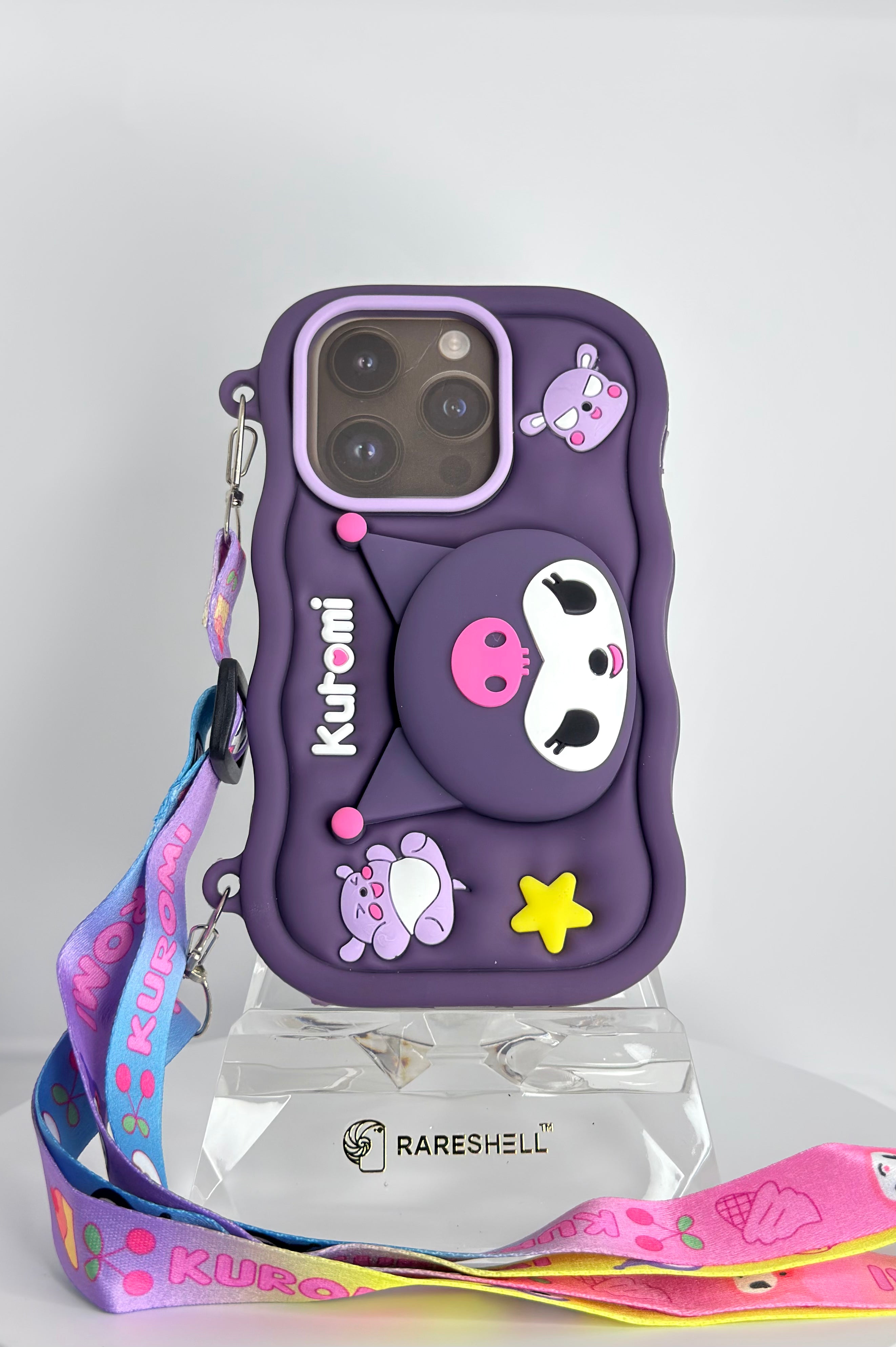Kuromi Pop Charm Case – iPhone 15 Pro Max