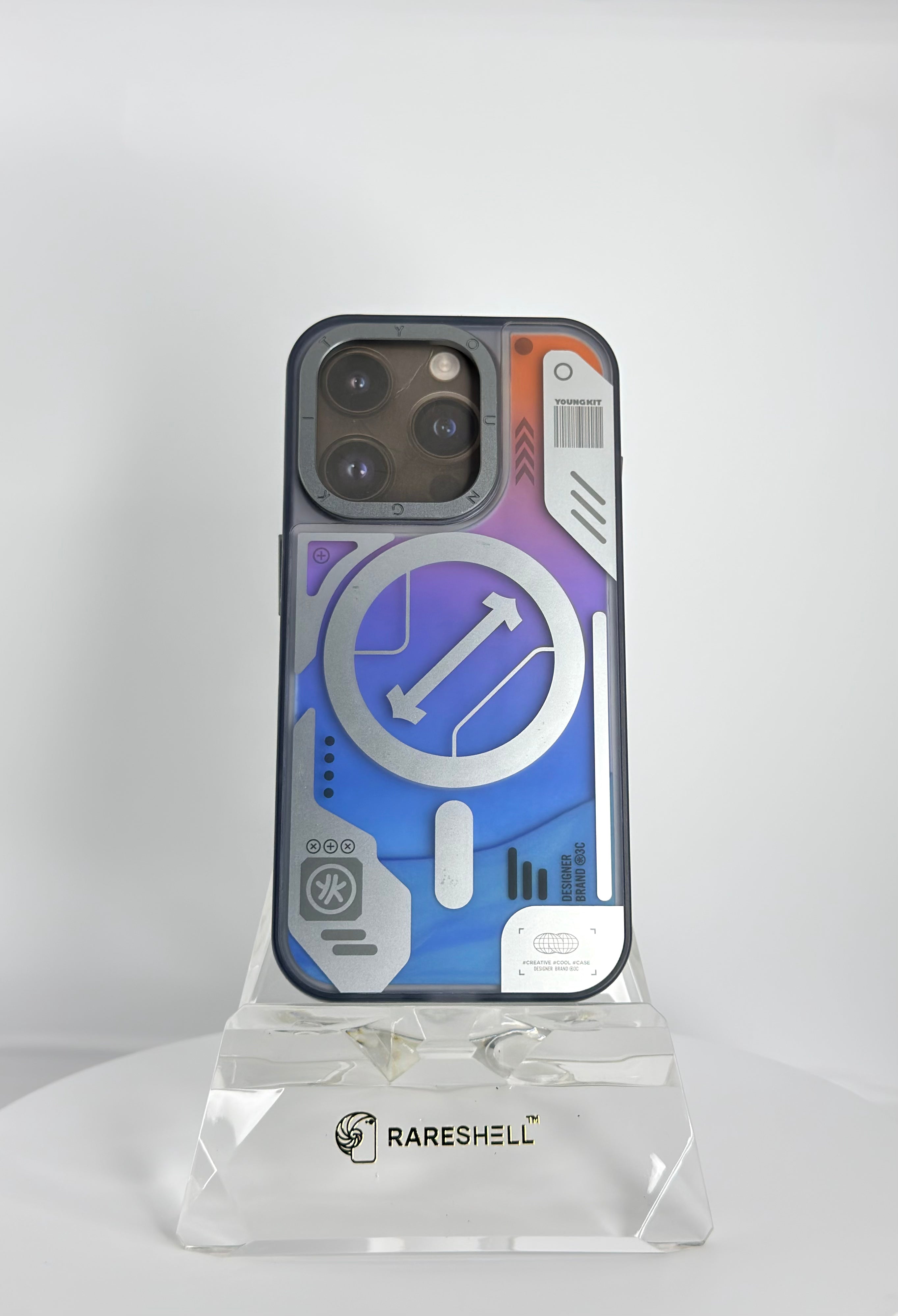 YoungKit CyberGlow Quicksand MagSafe Case – iPhone 15 Pro