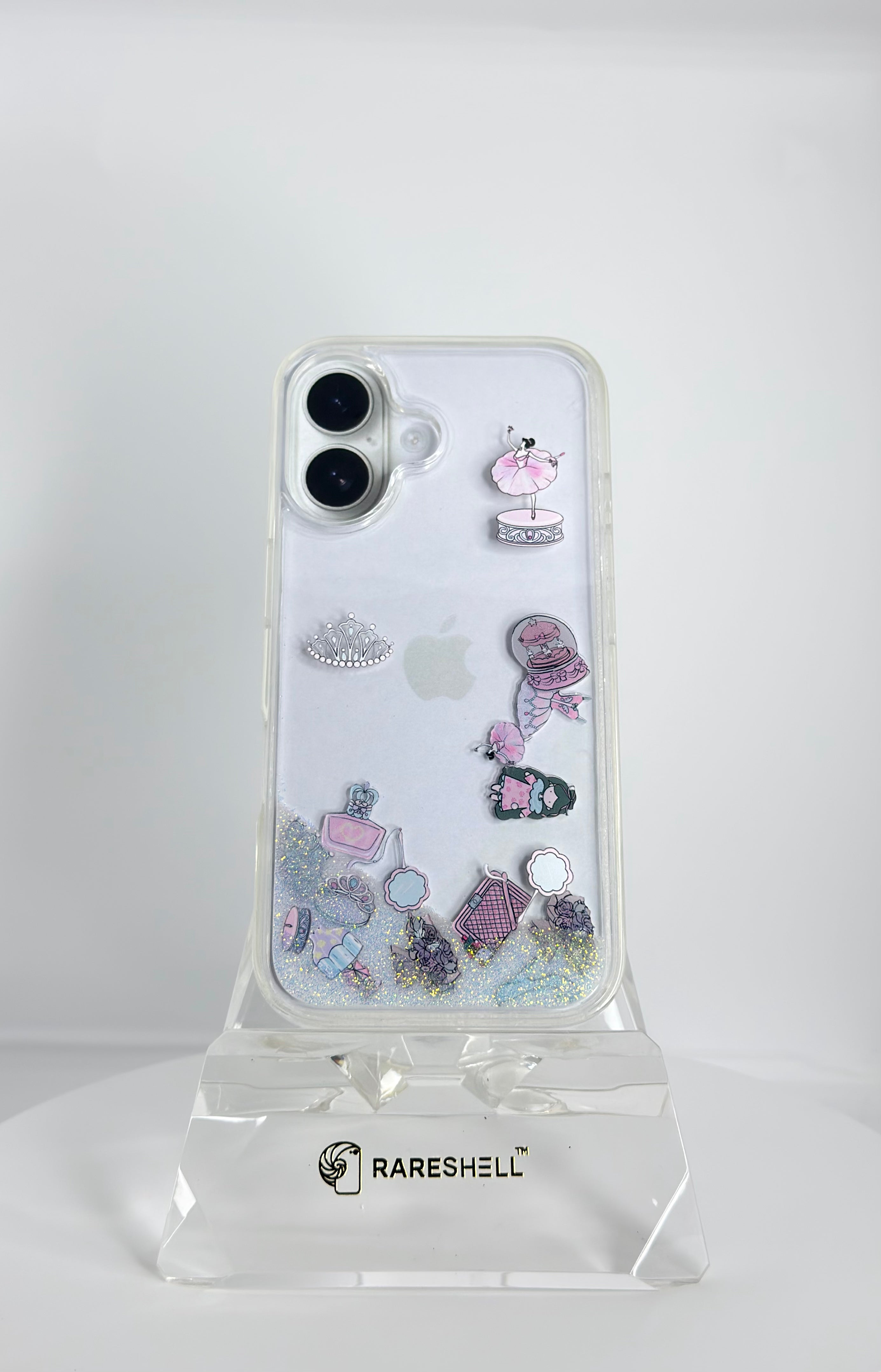 LumiCharm Liquid Glitter Case – iPhone 17
