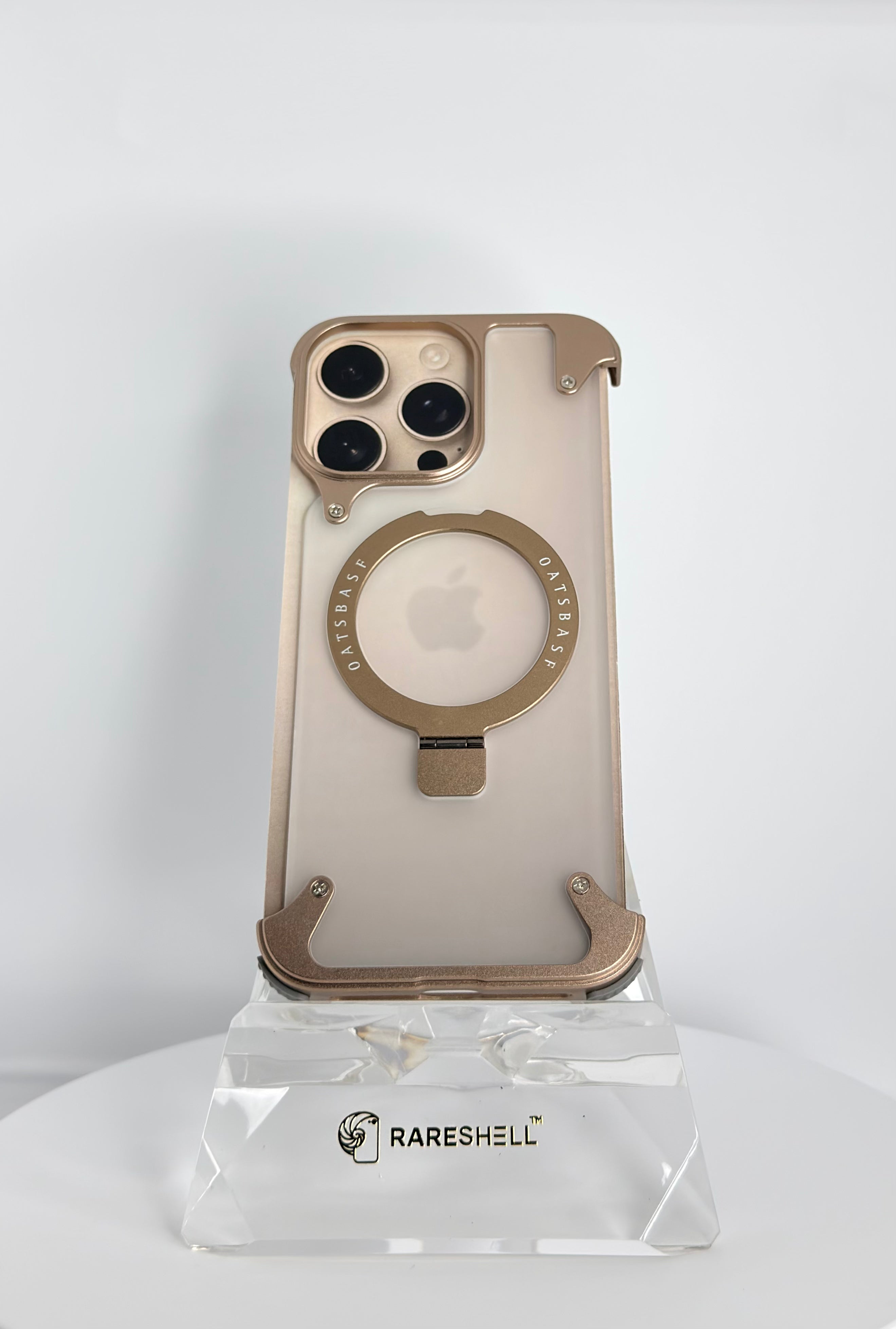 Oatsbasf Metal Frame Case with MagSafe – iPhone 16 Pro Max
