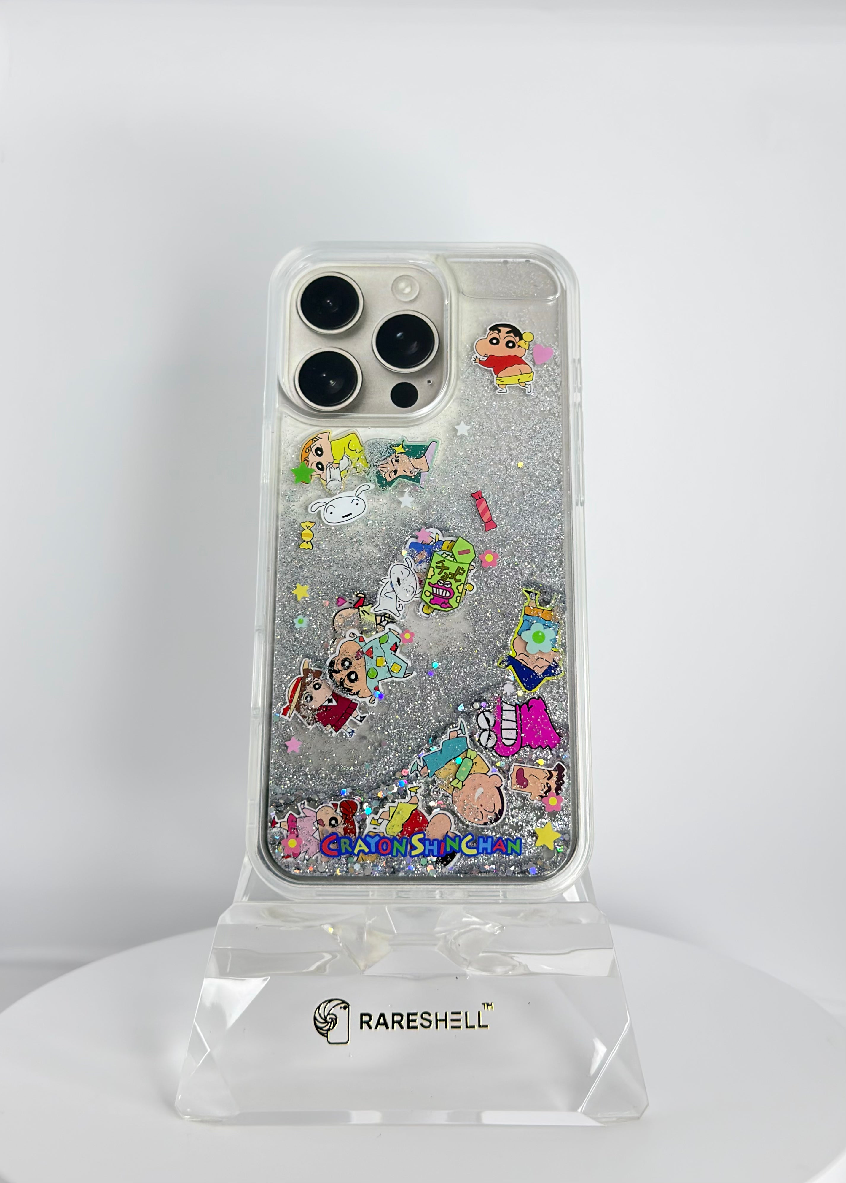 LumiCharm Liquid Glitter Case – iPhone 16 Pro Max