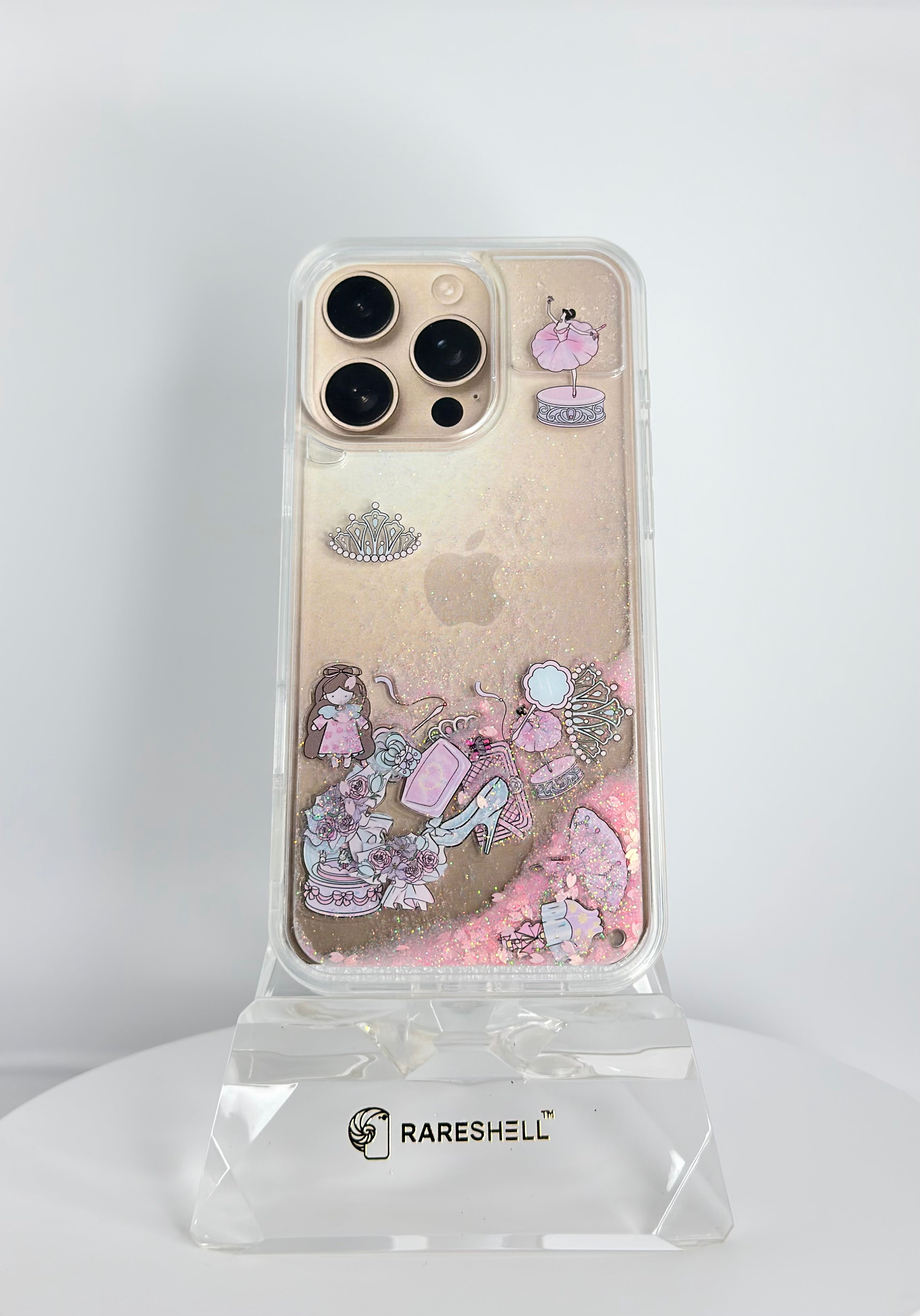 LumiCharm Liquid Glitter Case – iPhone 16 Pro Max