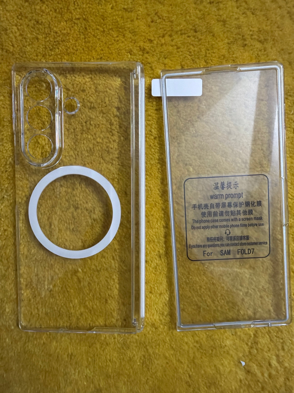 Clear Shield Magnet Case – Galaxy Z Fold 6