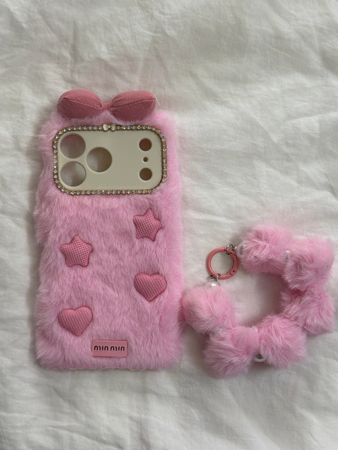 Plush Nova Charm Case – iPhone 16 Pro