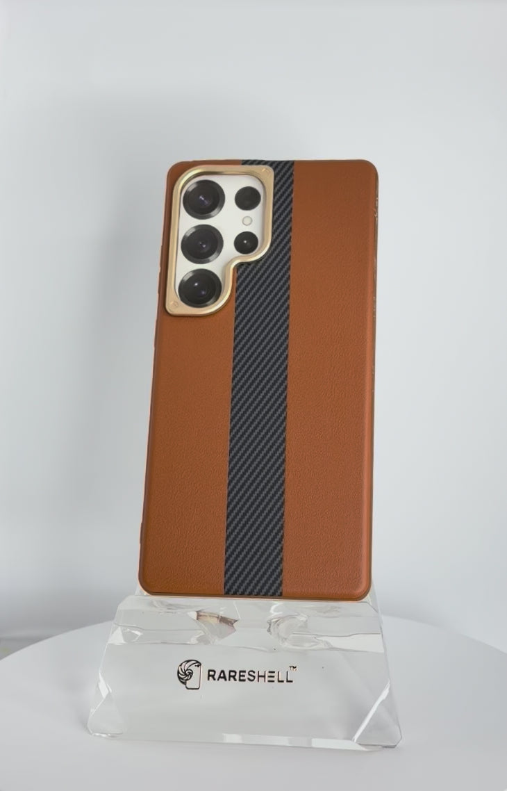CarbonStripe Grip Case – Galaxy S25 Ultra