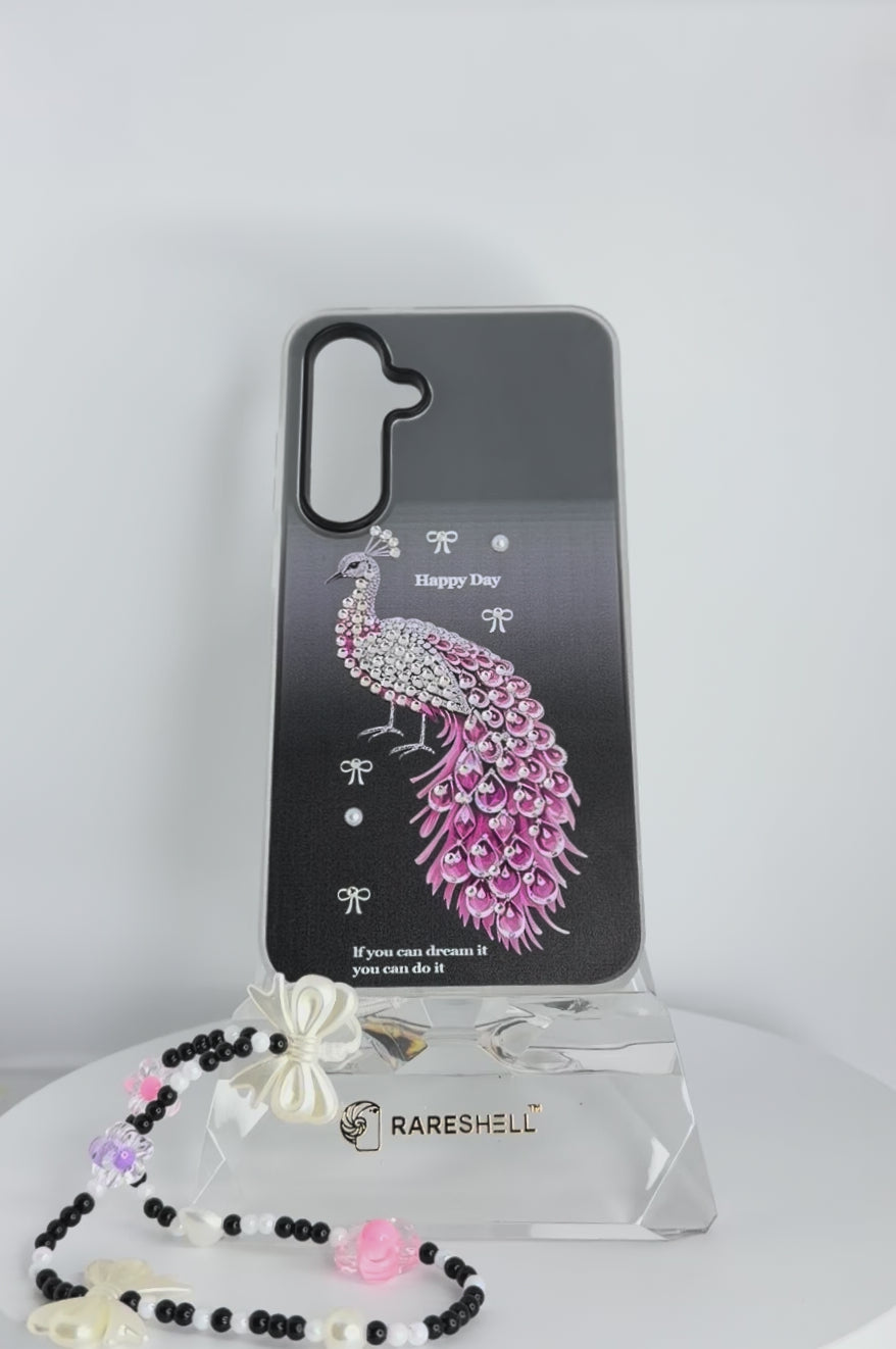Peacock Charm Case - Galaxy S24 FE