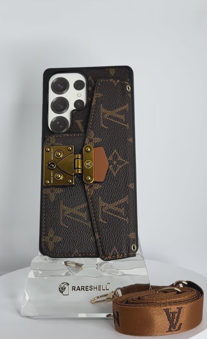 Luxury Wallet Strap Case – Galaxy S25 Ultra