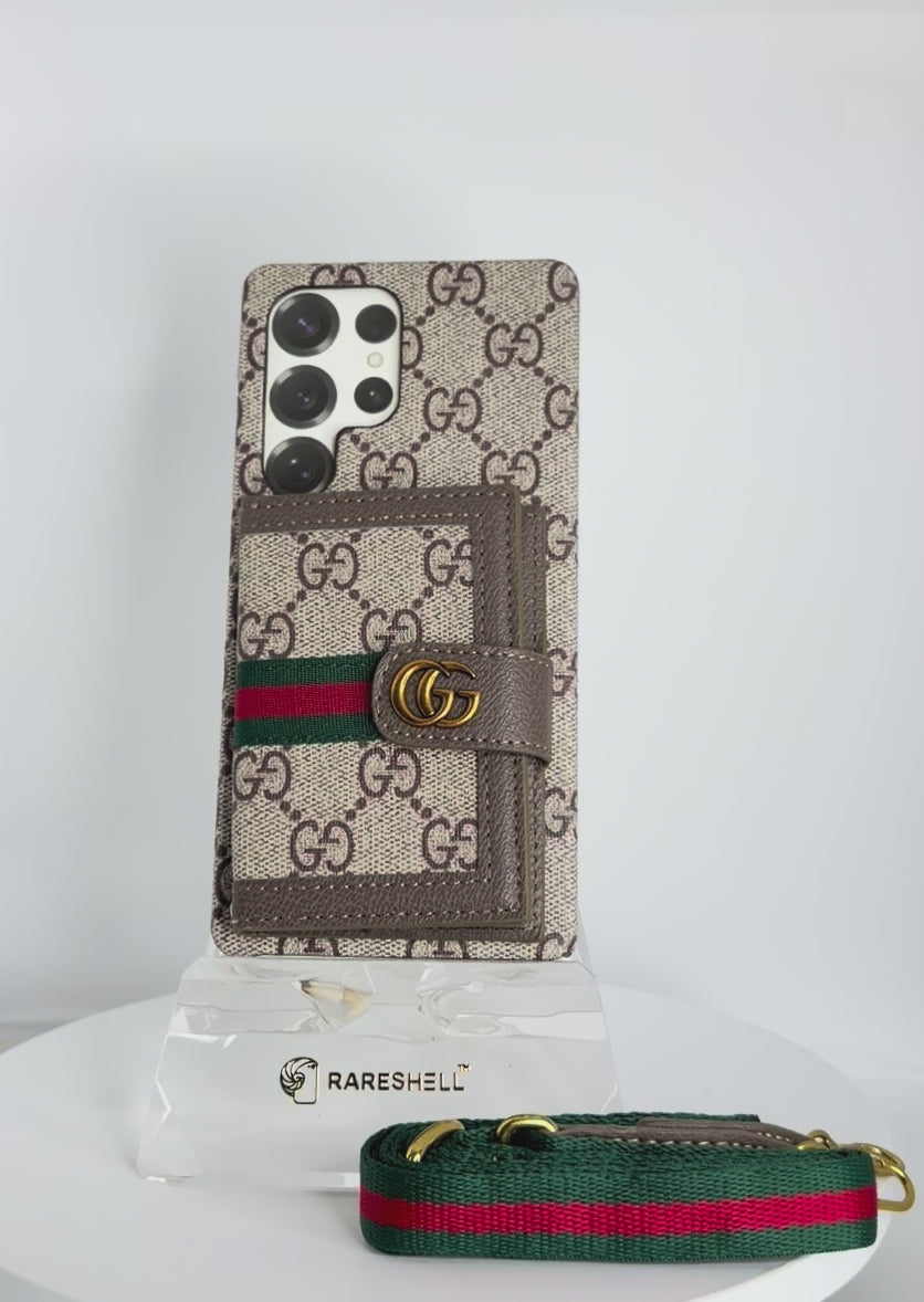 Luxury Wallet Strap Case – Galaxy S25 Ultra