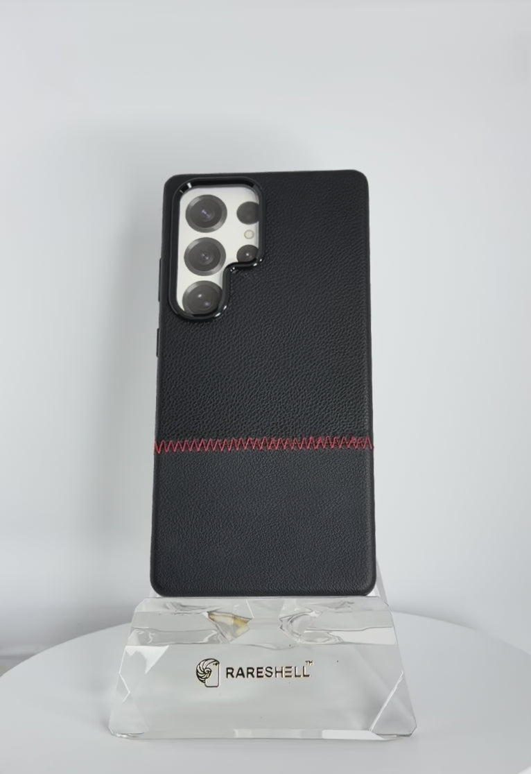 StitchTone Leather Magnet Case – Galaxy S25 Ultra